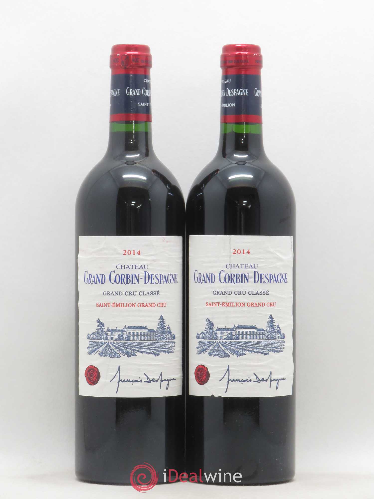 Château Grand Corbin Despagne Grand Cru Classé 2014 - Lot de 2 bouteilles - 0
