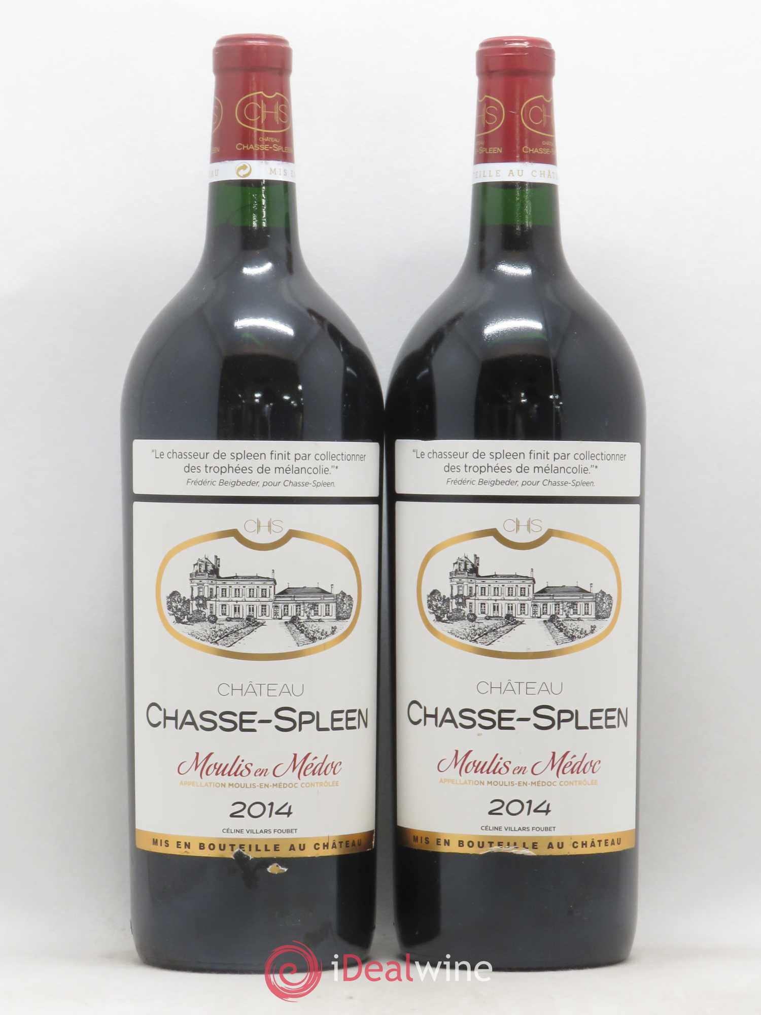 Château Chasse Spleen 2014 - Posten von 2 Magnum - 0