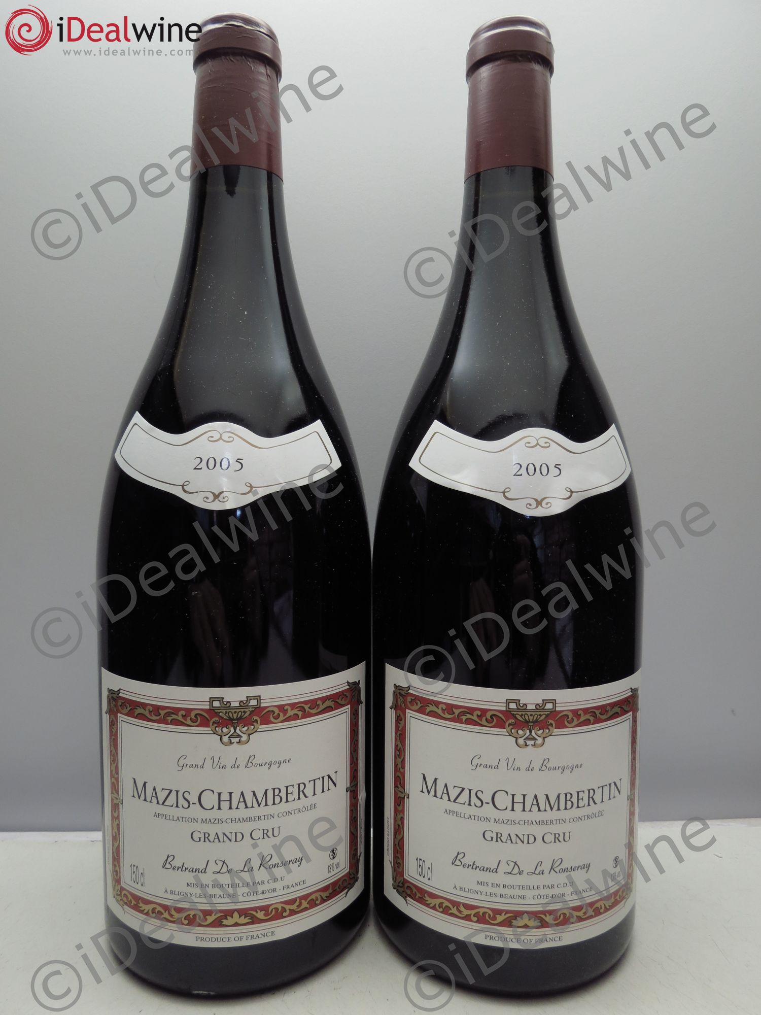 Mazis-Chambertin Grand Cru Bertrand de la Ronseray 2005 - Lot de 2 magnums - 0
