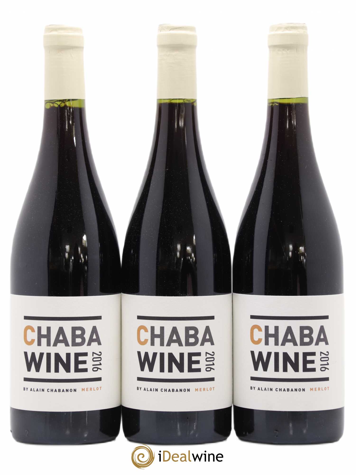 Languedoc Chabawine Merlot Alain Chabanon (sans prix de réserve) 2016 - Posten von 3 Flaschen - 0