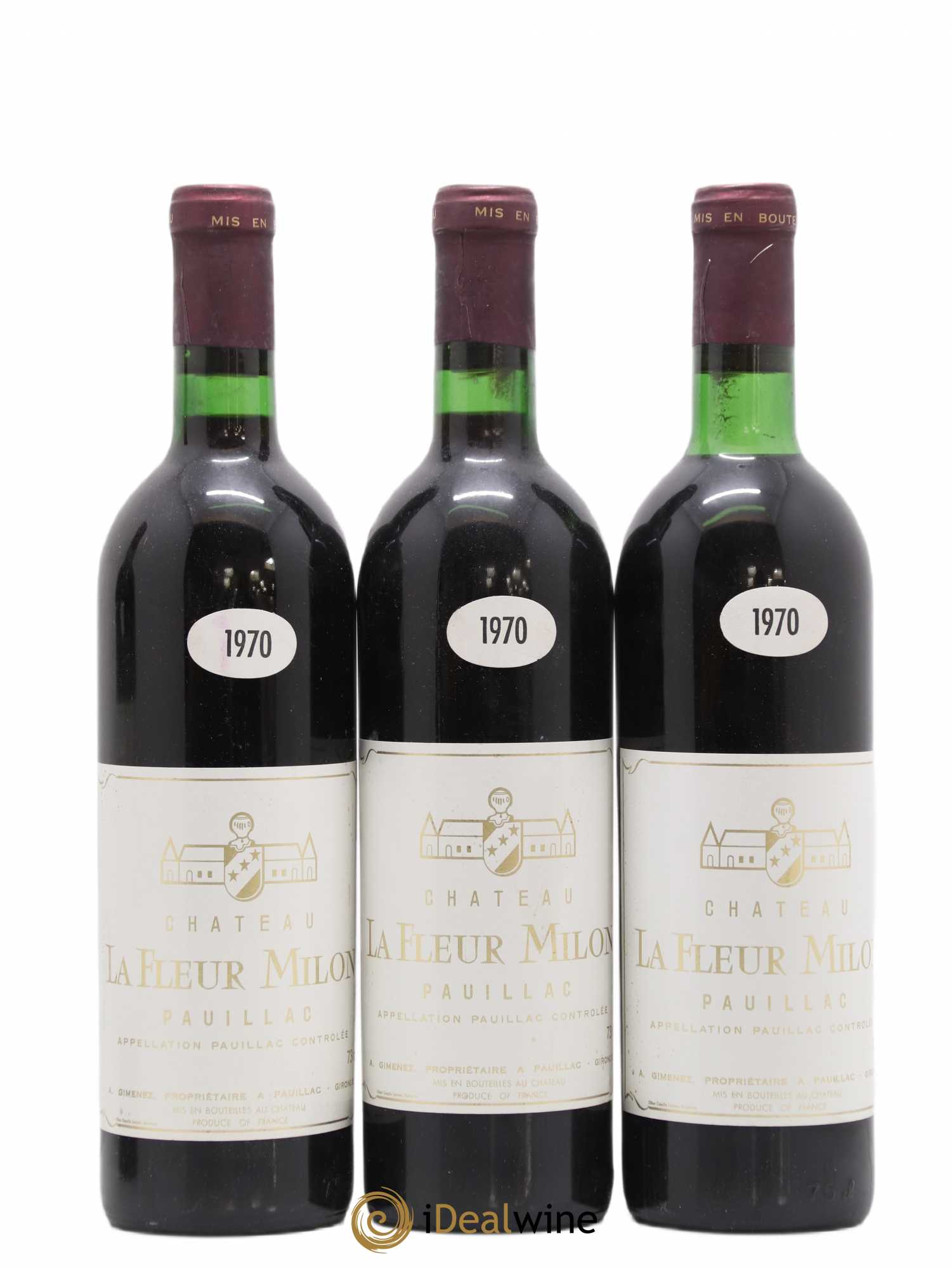 Château la Fleur Milon Cru Bourgeois  (sans prix de réserve) 1970 - Lot de 6 bouteilles - 2