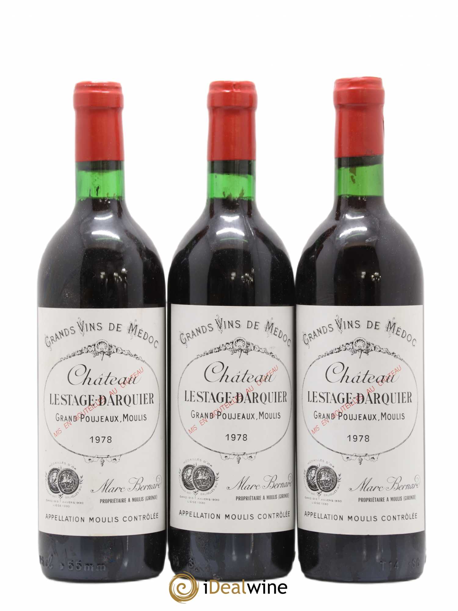 Moulis en Médoc château Lestage Darquier (sans prix de réserve) 1978 - Lot de 6 bouteilles - 2