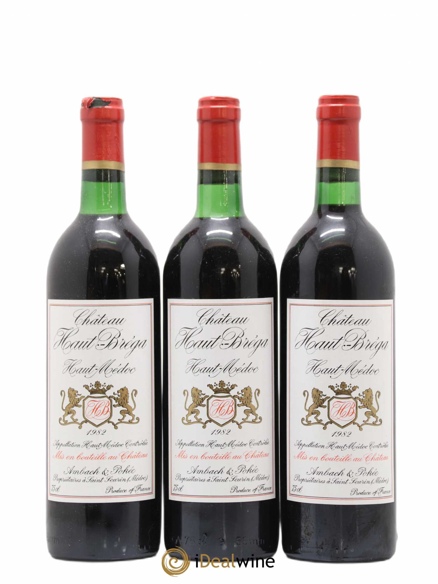 Haut Médoc château Haut Bréga (sans prix de réserve) 1982 - Lot de 6 bouteilles - 2