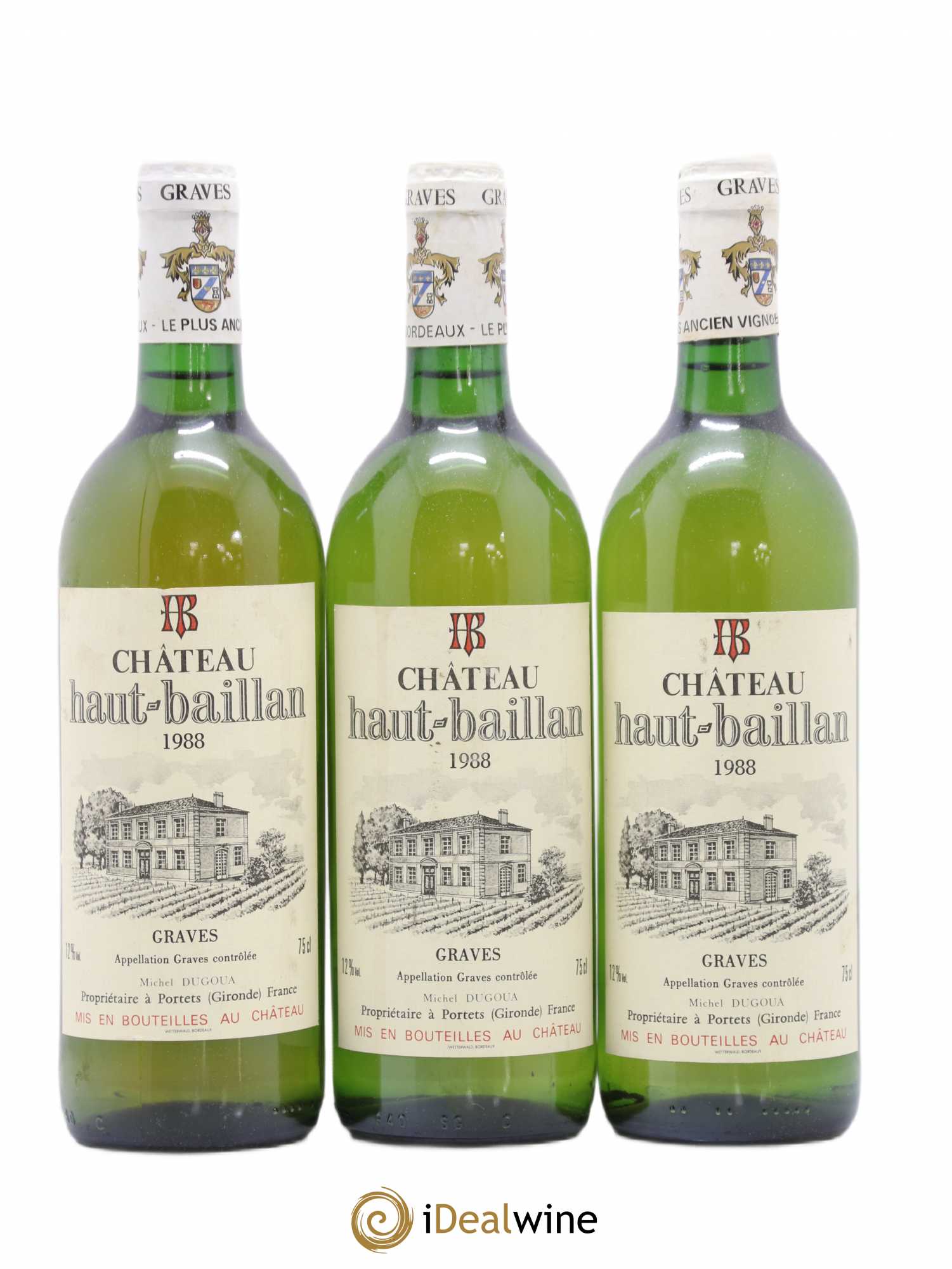 Graves château Haut Baillan (no reserve) 1988 - Lot of 6 bottles - 2