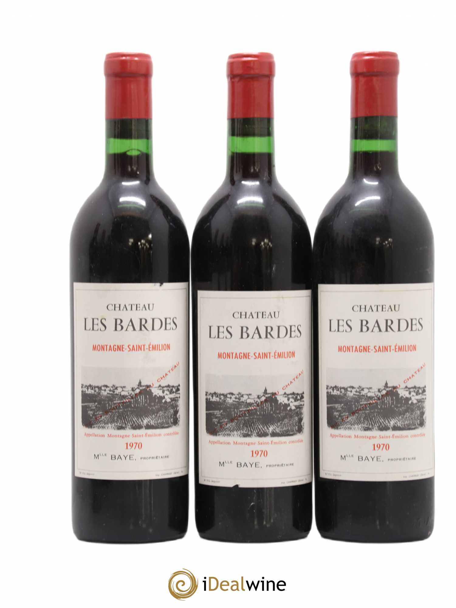 Montagne Saint-Émilion château les Bardes (sans prix de réserve) 1970 - Posten von 6 Flaschen - 1