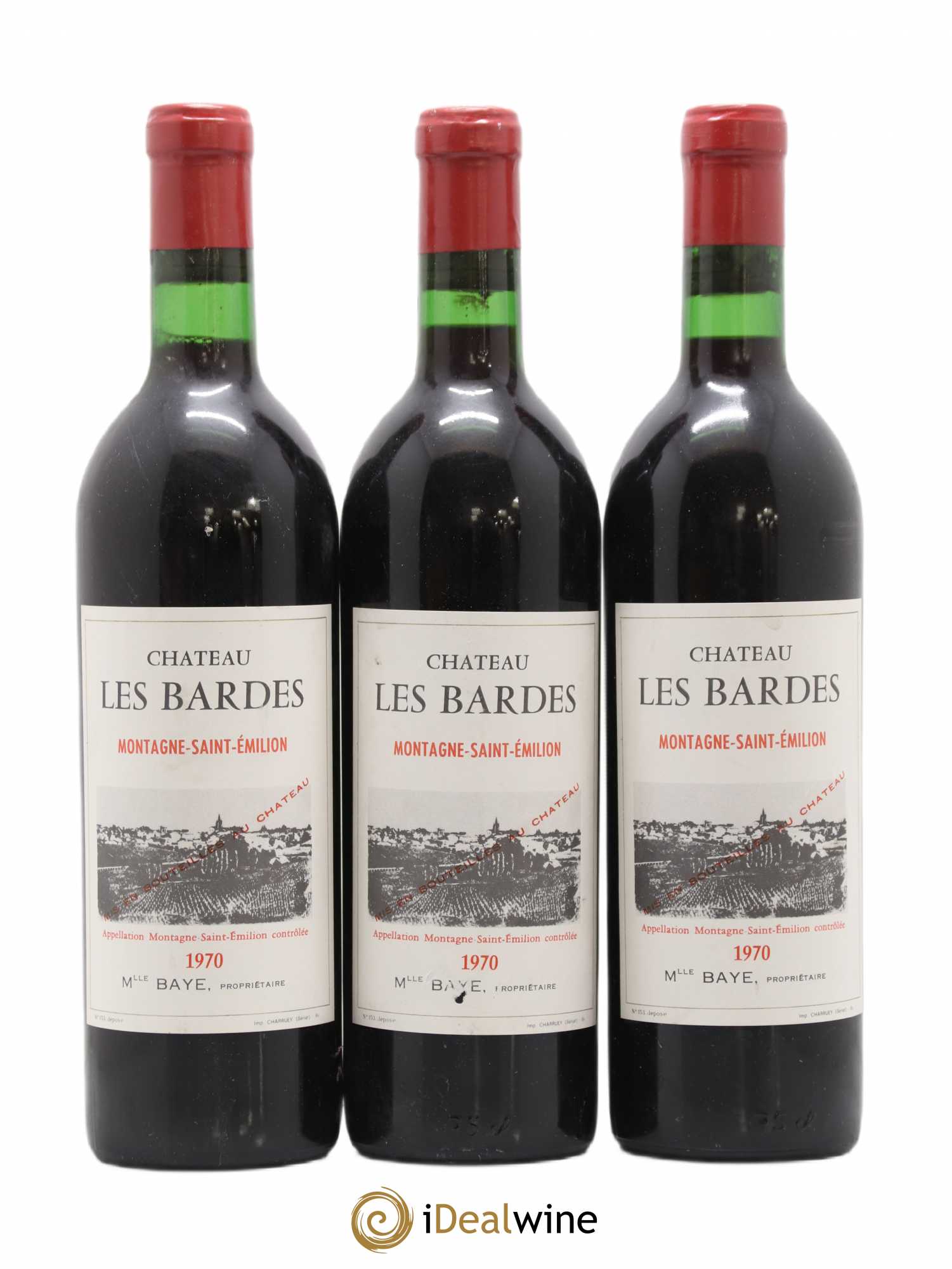 Montagne Saint-Émilion château les Bardes (sans prix de réserve) 1970 - Posten von 6 Flaschen - 2
