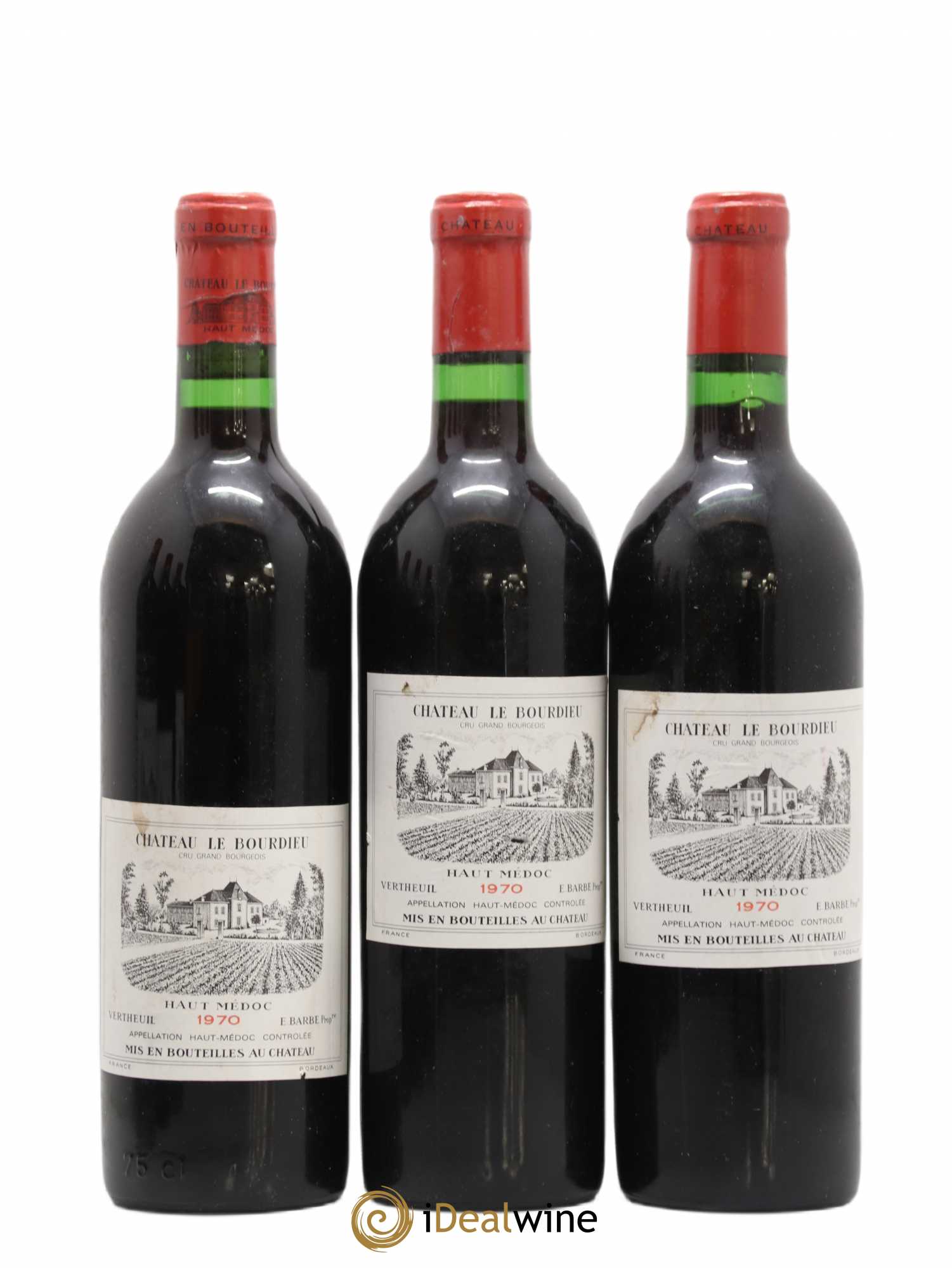 Haut Médoc château Le bourdieu (sans prix de réserve) 1970 - Posten von 6 Flaschen - 1