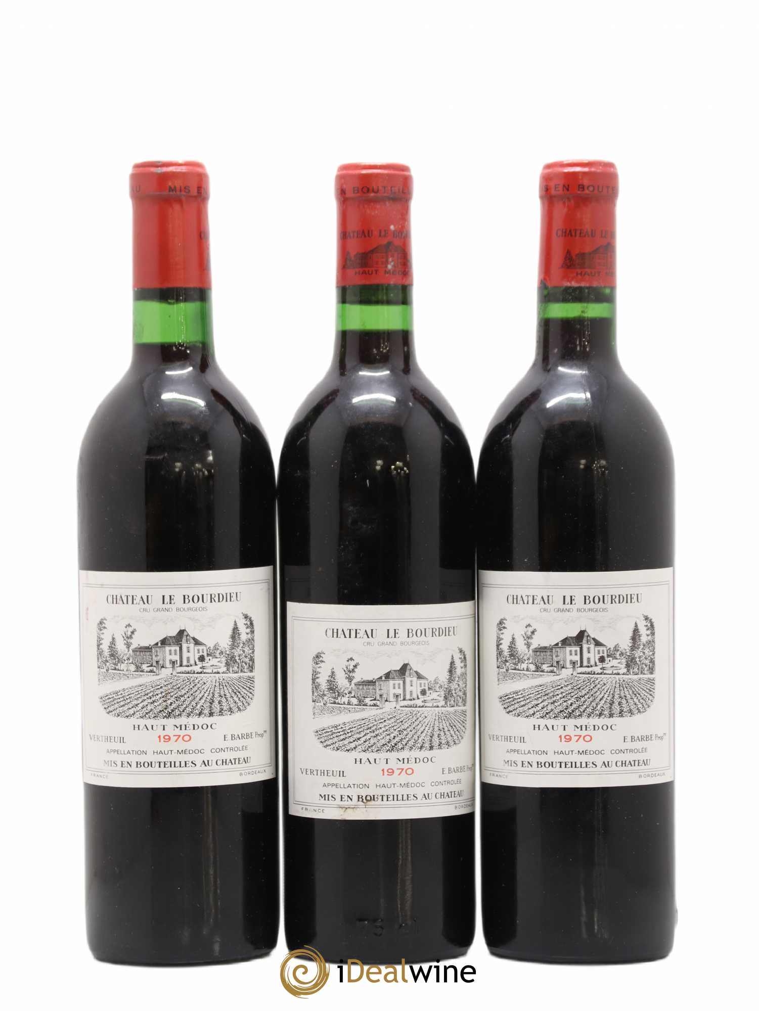 Haut Médoc château Le bourdieu (sans prix de réserve) 1970 - Posten von 6 Flaschen - 2