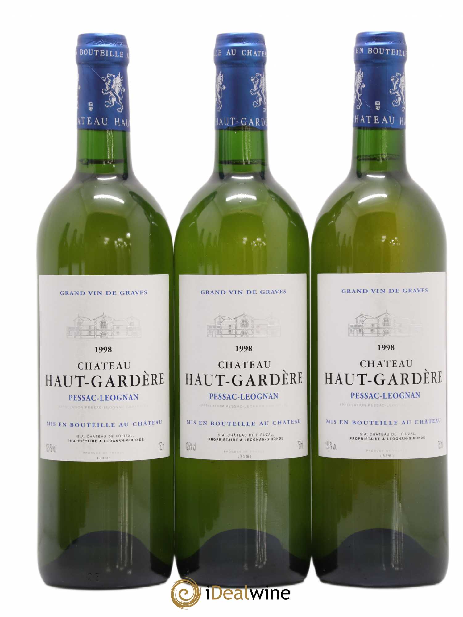Château Haut-Gardère  (sans prix de réserve) 1998 - Lot de 6 bouteilles - 1