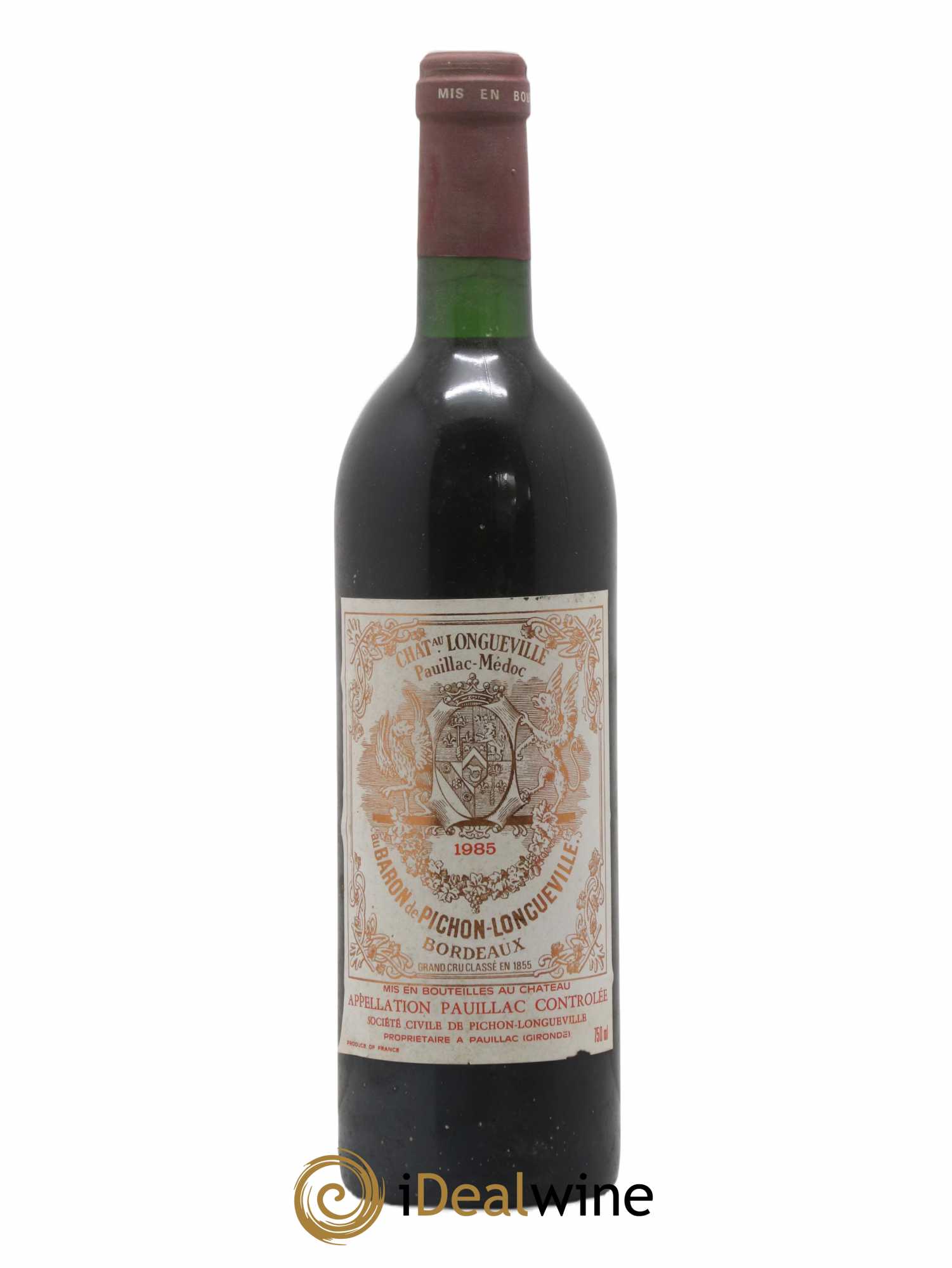 Pichon Longueville Baron 2ème Grand Cru Classé 1985 - Lot de 1 bouteille - 0