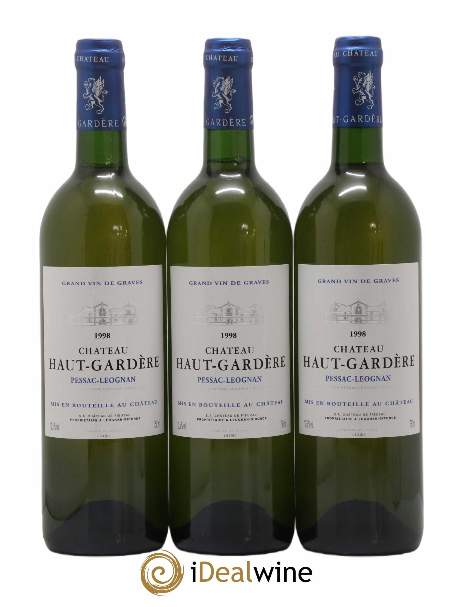 Château Haut-Gardère (sans prix de réserve) 1998 - Lot de 3 bouteilles - 0