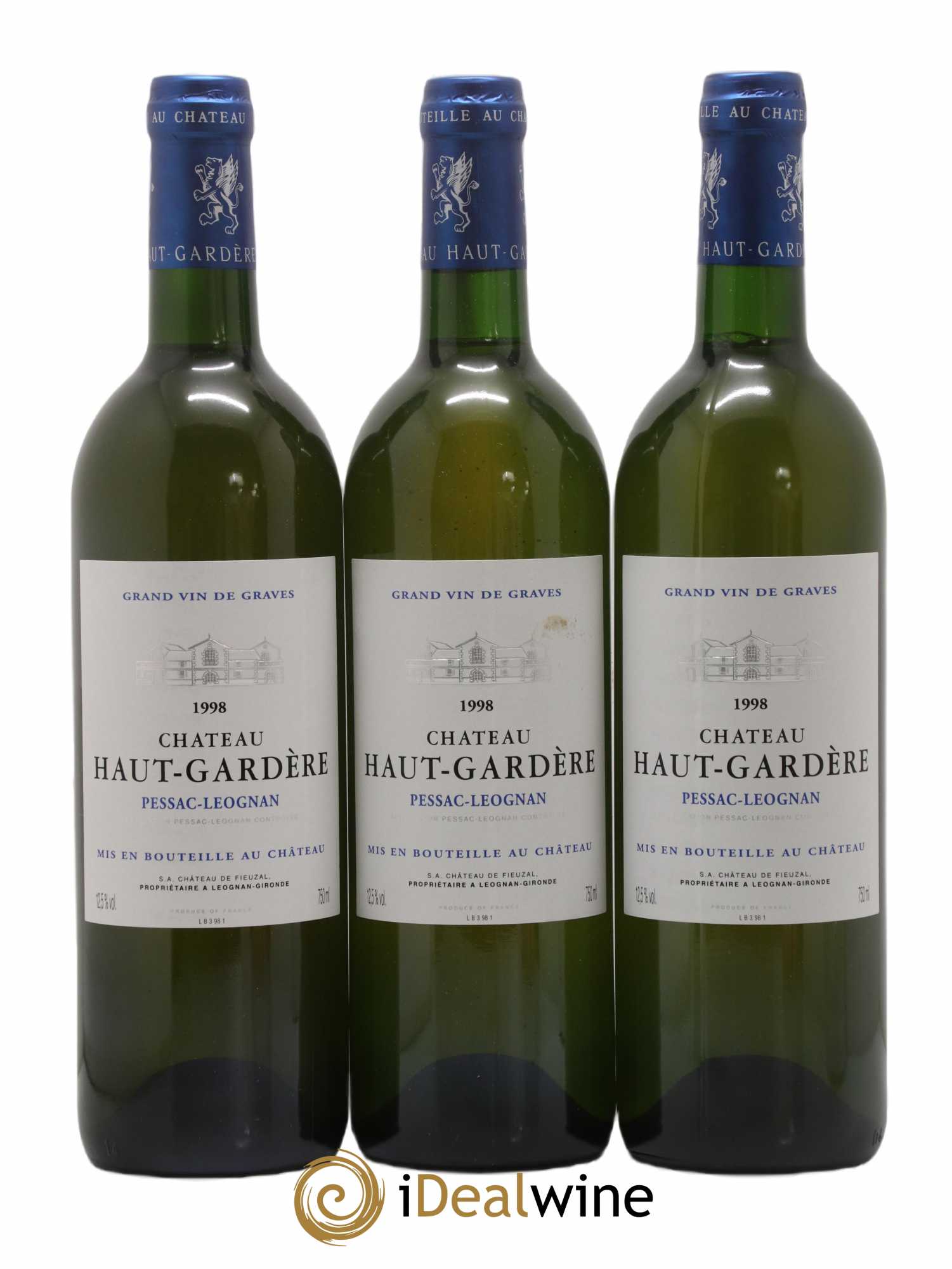 Château Haut-Gardère (sans prix de réserve) 1998 - Lot de 3 bouteilles - 1