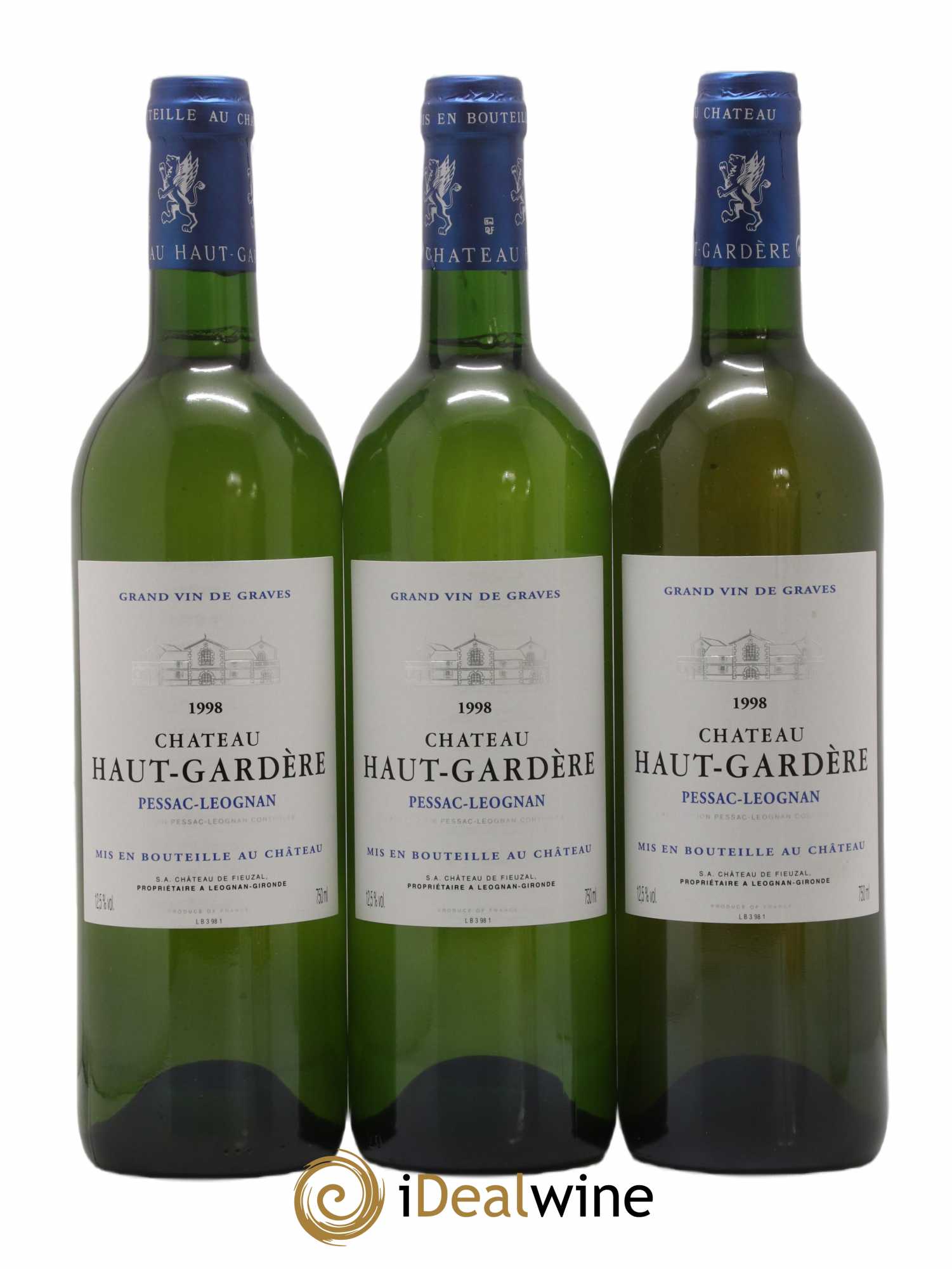 Château Haut-Gardère (sans prix de réserve) 1998 - Lot de 3 bouteilles - 2
