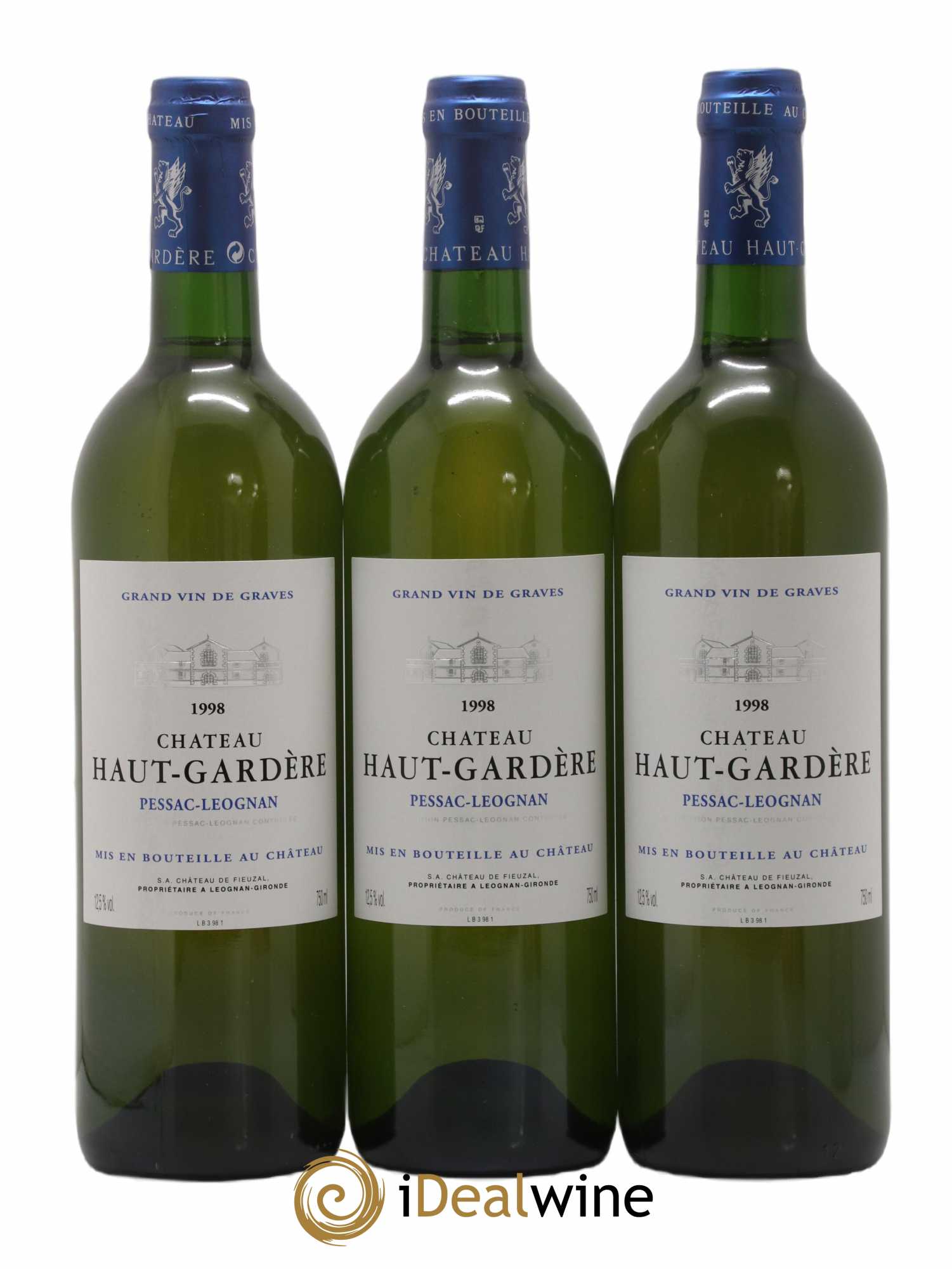 Château Haut-Gardère (sans prix de réserve) 1998 - Lot de 3 bouteilles - 3