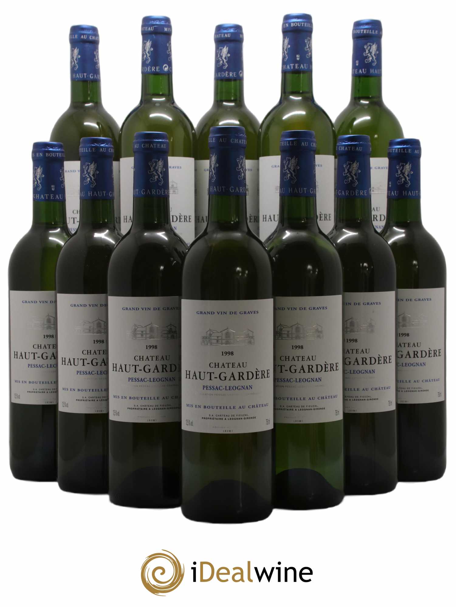 Château Haut-Gardère (sans prix de réserve) 1998 - Lot de 12 bouteilles - 0