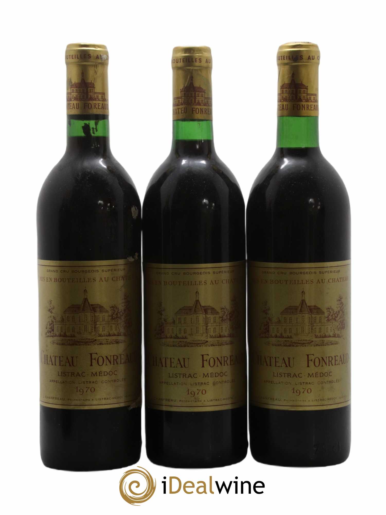 Listrac Fondreaud (no reserve) 1970 - Lot of 12 bottles - 2