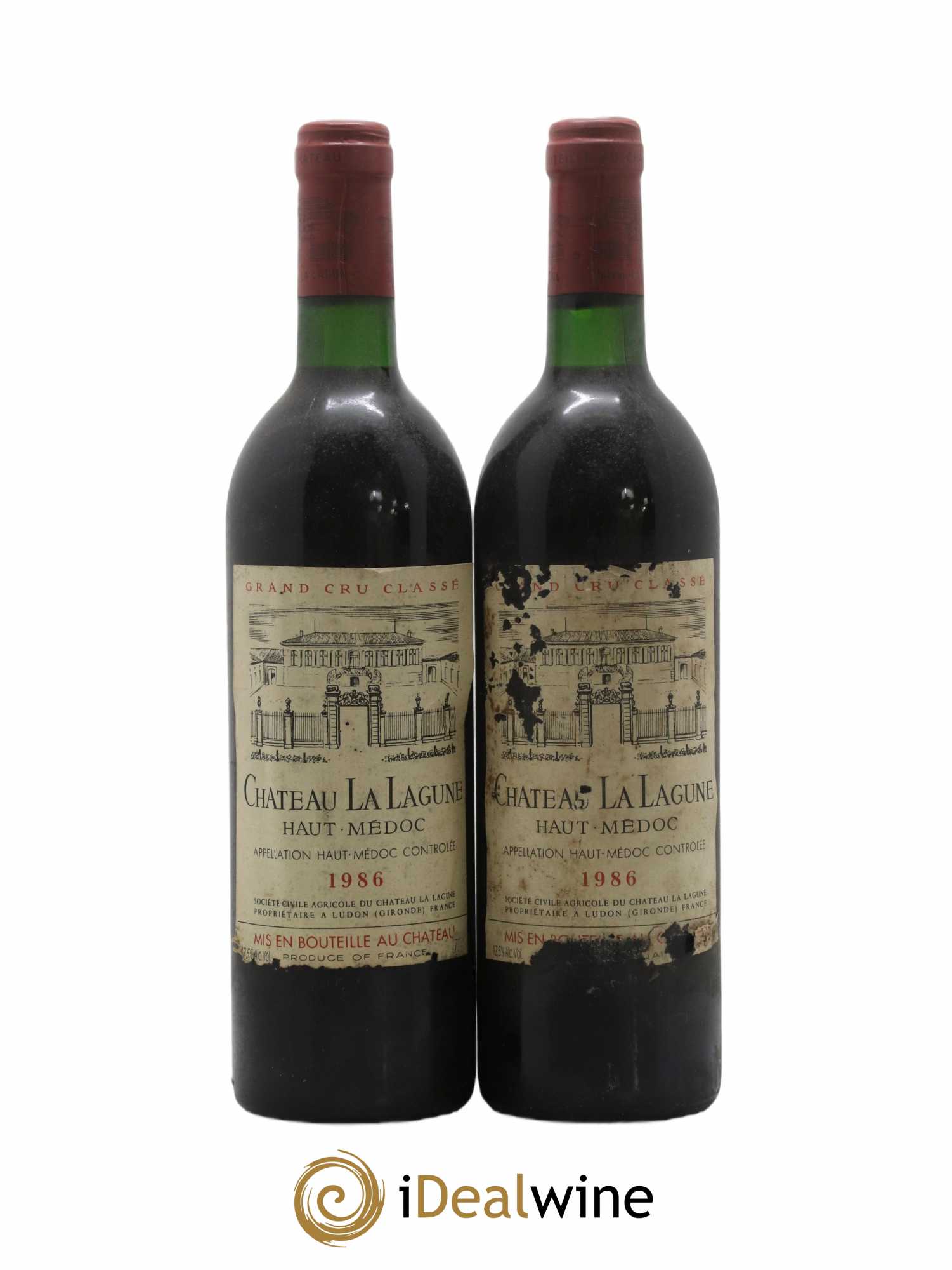 Château la Lagune 3ème Grand Cru Classé 1986 - Lot de 2 bouteilles - 0