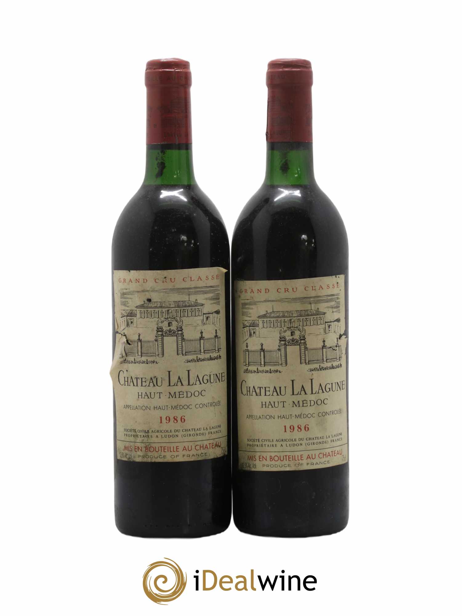 Château la Lagune 3ème Grand Cru Classé 1986 - Lot de 2 bouteilles - 0