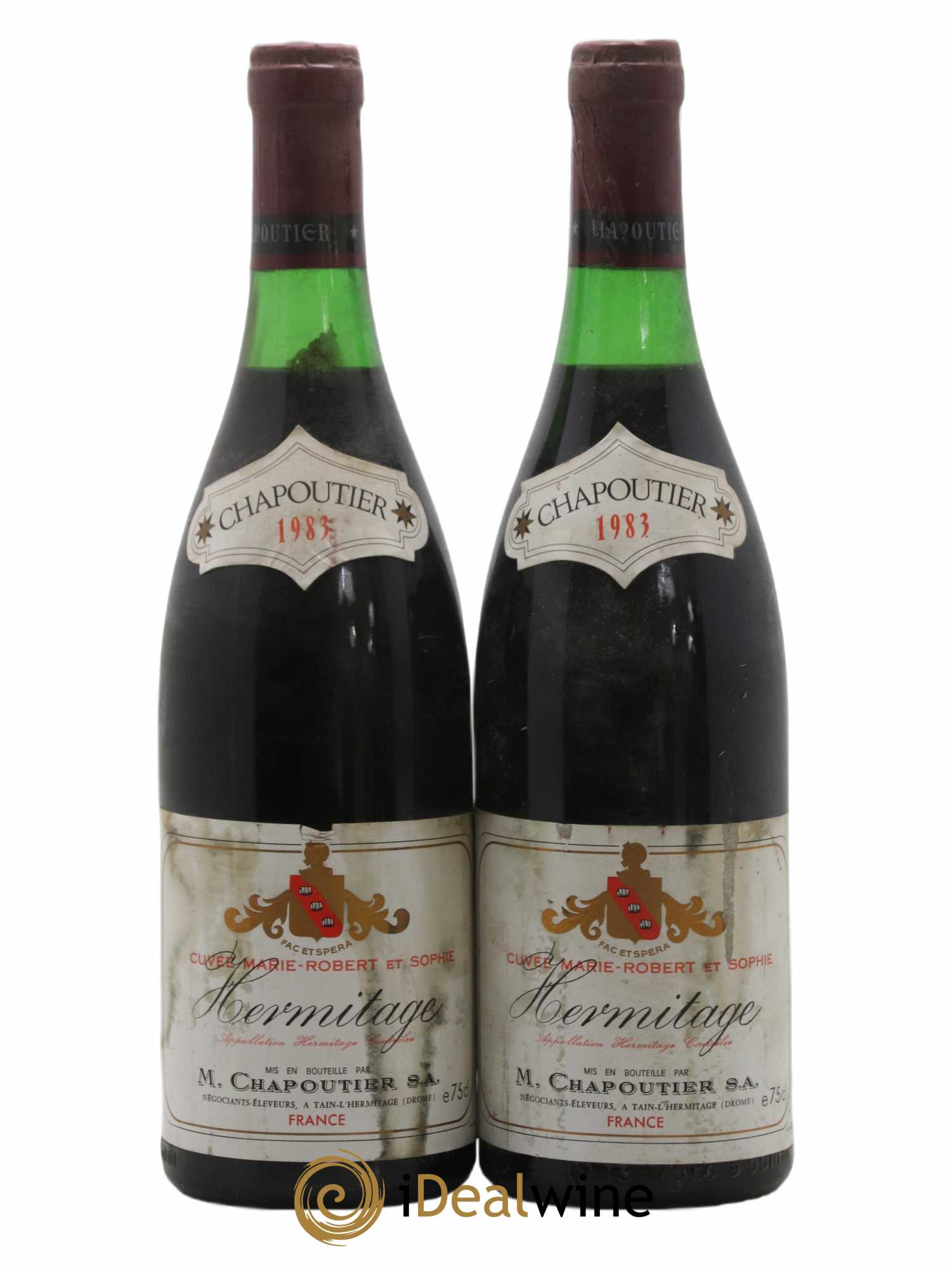 Hermitage Chapoutier Marie Robert et Sophie 1983 - Posten von 2 Flaschen - 0