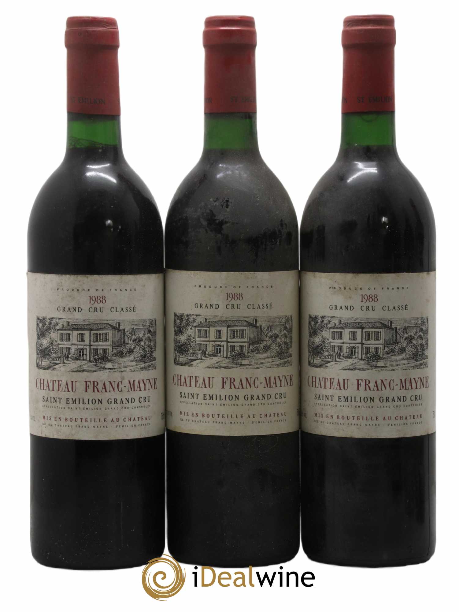 Château Franc Mayne Grand Cru Classé 1988 - Lot de 6 bouteilles - 2