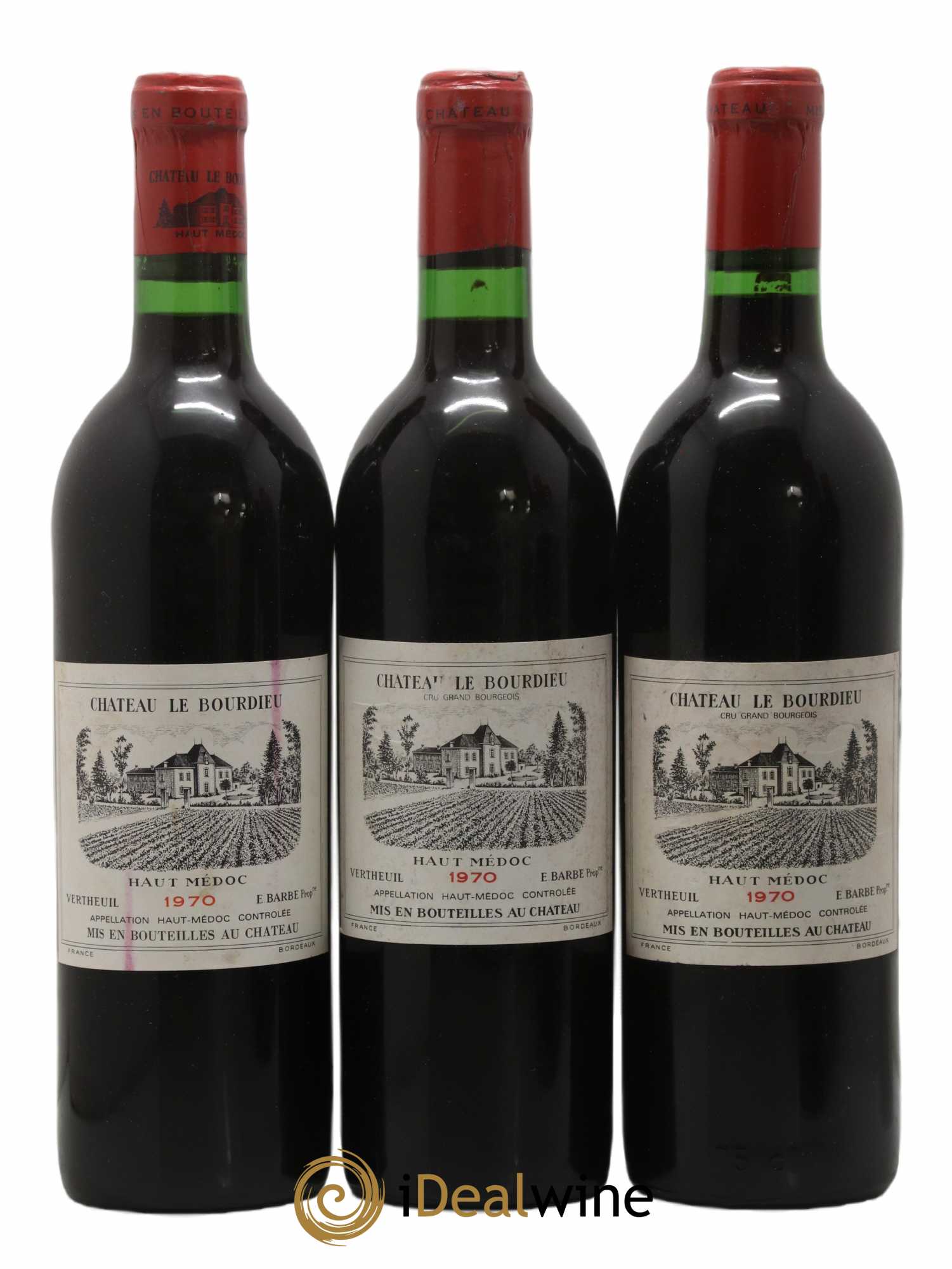 Château le Bourdieu Cru Bourgeois 1970 - Lot de 6 bouteilles - 1