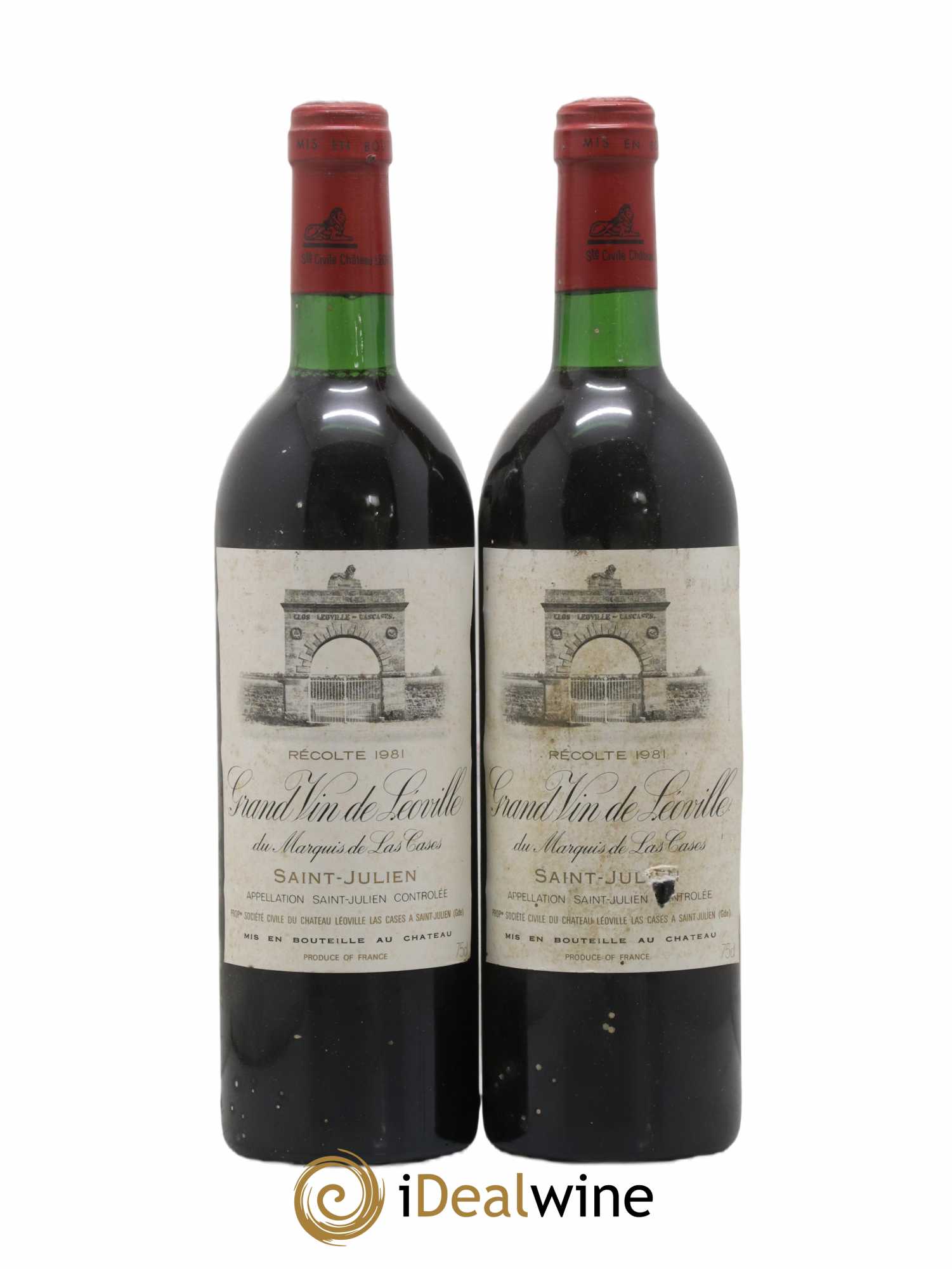 Château Léoville Las Cases 2ème Grand Cru Classé 1981 - Lot de 2 bouteilles - 0
