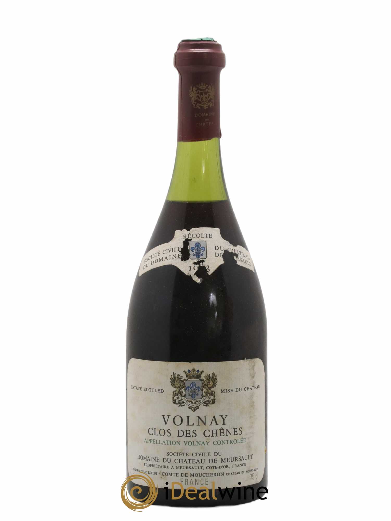 Volnay 1er Cru Clos des Chênes Château de Meursault 1983 - Lot de 1 bouteille - 0