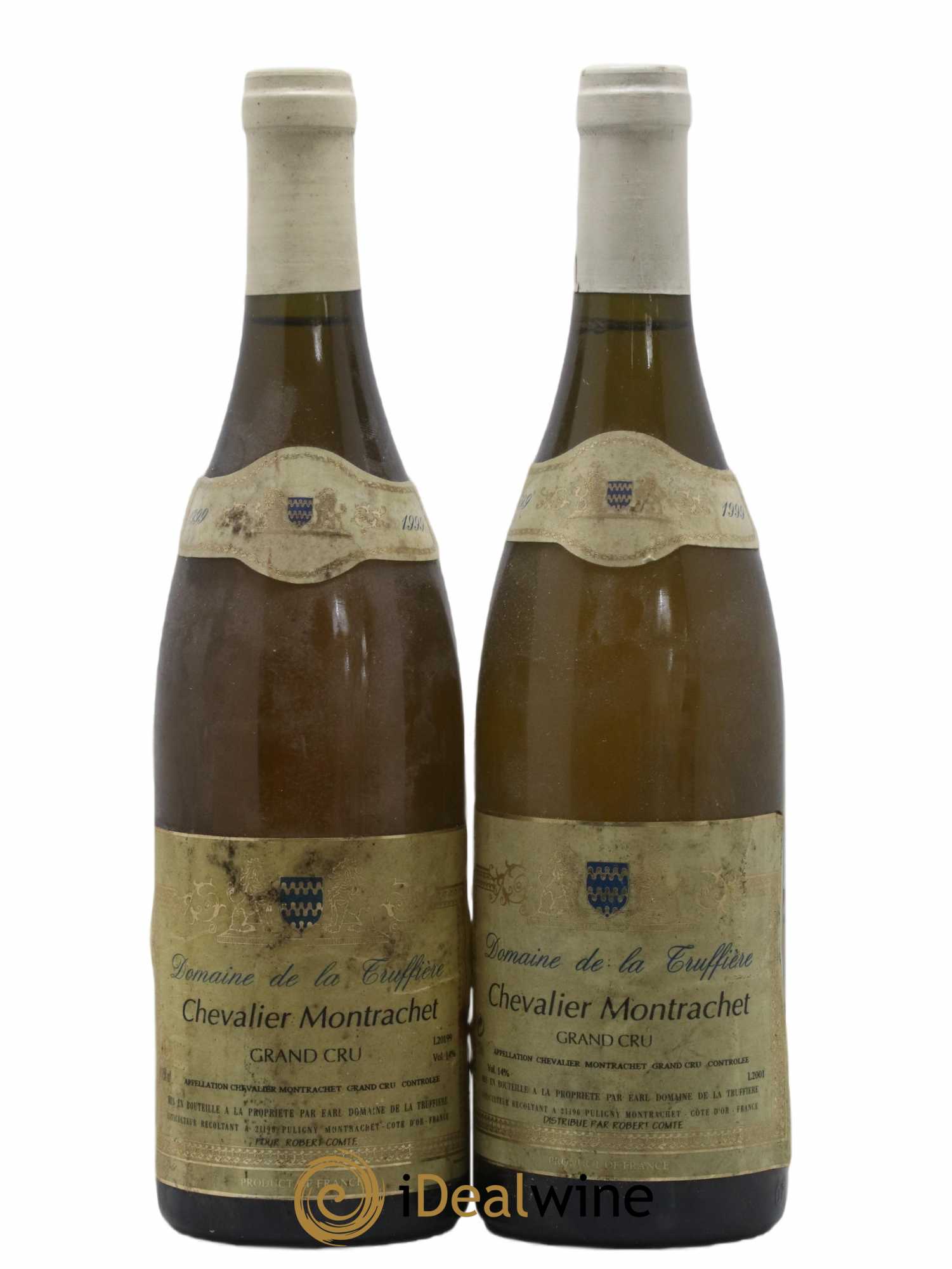 Chevalier-Montrachet Grand Cru Domaine De La Truffiere Robert Comte 1999 - Lot de 2 bouteilles - 0