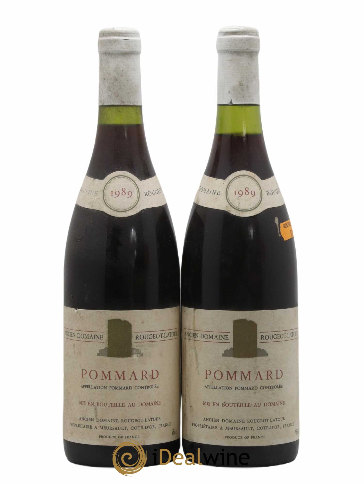 Pommard Rougeot Latour 1989 - Lot de 2 bouteilles - 0