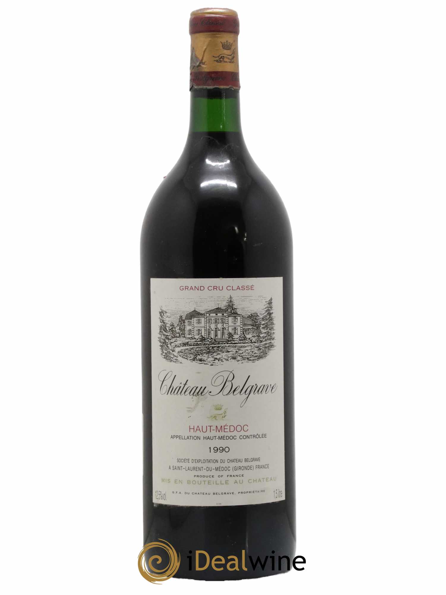 Château Belgrave 5ème Grand Cru Classé 1990 - Lot de 1 magnum - 0