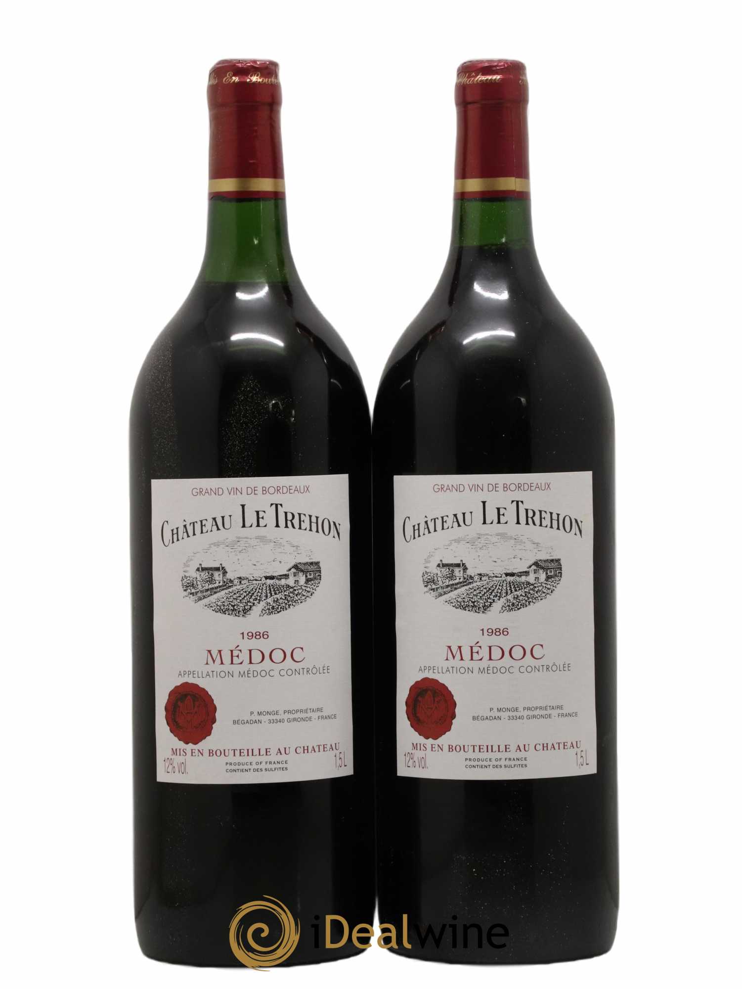 Médoc Château Le Trehon (sans prix de réserve) 1986 - Lot de 2 magnums - 0
