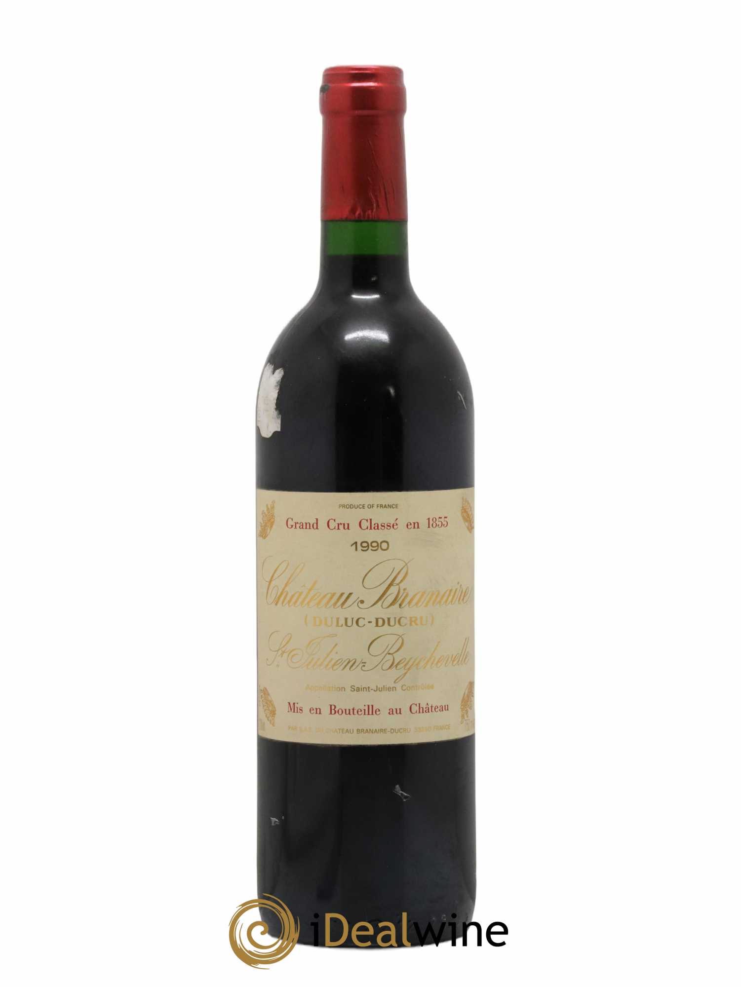 Château Branaire Ducru 4ème Grand Cru Classé 1990 - Lot de 1 bouteille - 0