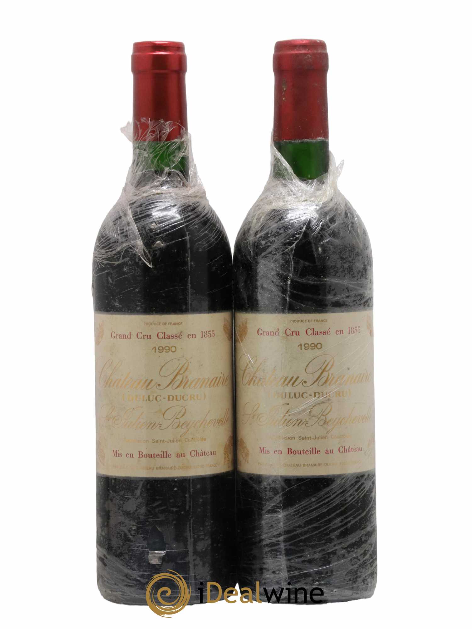 Château Branaire Ducru 4ème Grand Cru Classé 1990 - Lot de 2 bouteilles - 0
