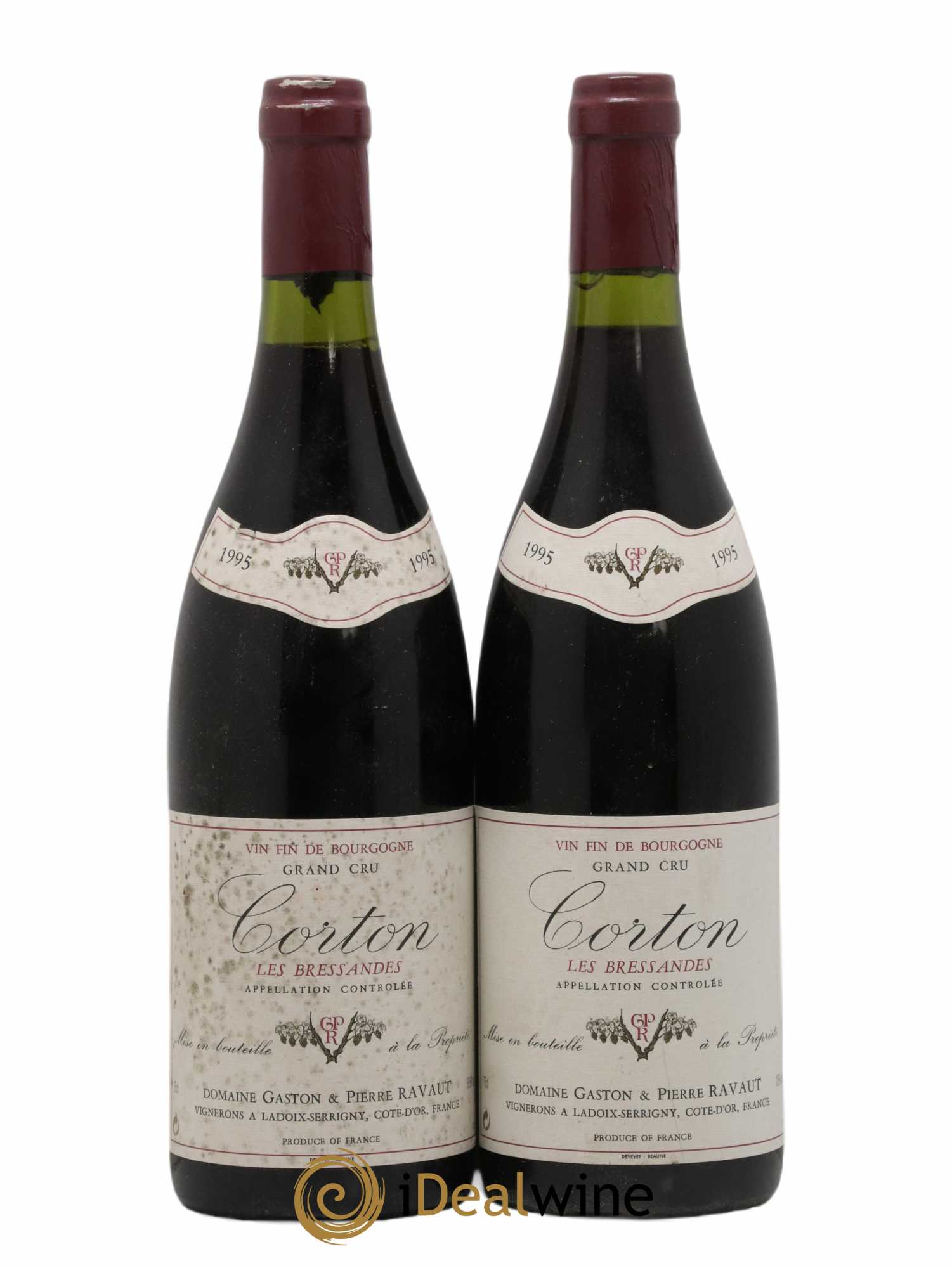Corton Grand Cru Les Bressandes Gaston Et Pierre Ravaut 1995 - Lot de 2 bouteilles - 0