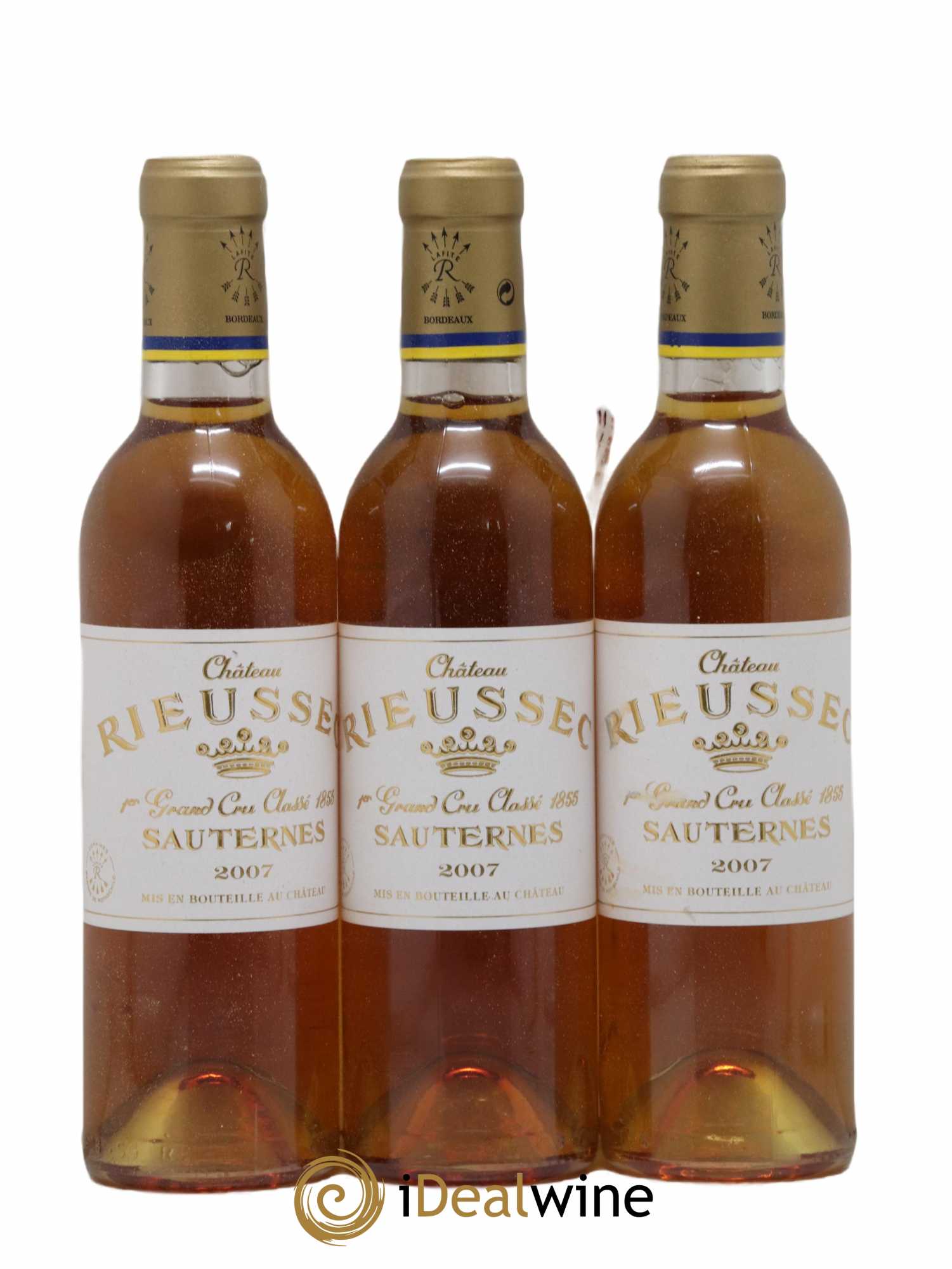 Château Rieussec 1er Grand Cru Classé 2007 - Posten von 3 Demi-Flaschen - 0