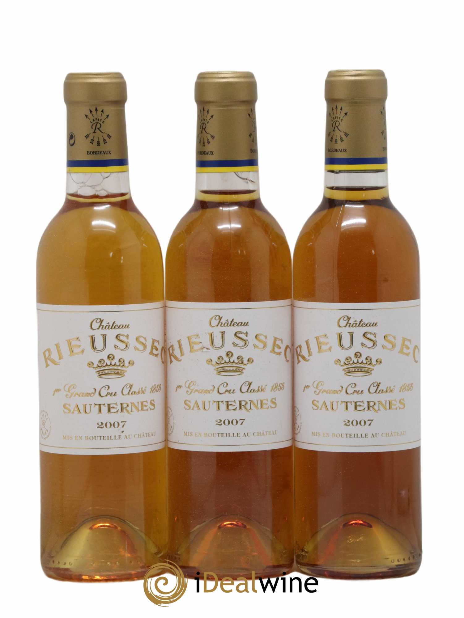 Château Rieussec 1er Grand Cru Classé 2007 - Posten von 3 Demi-Flaschen - 0