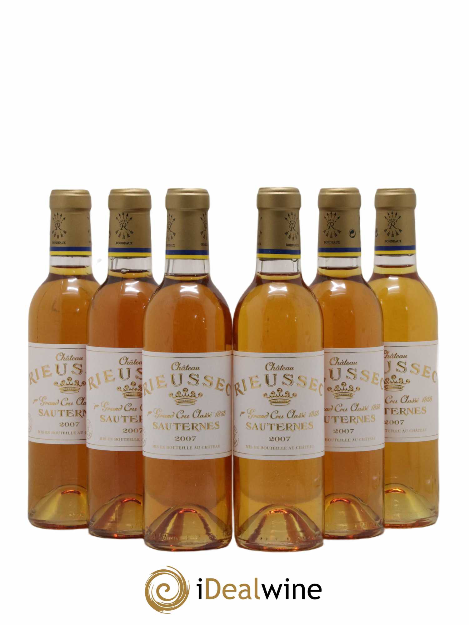 Château Rieussec 1er Grand Cru Classé 2007 - Lotto di 6 mezze bottiglie - 0