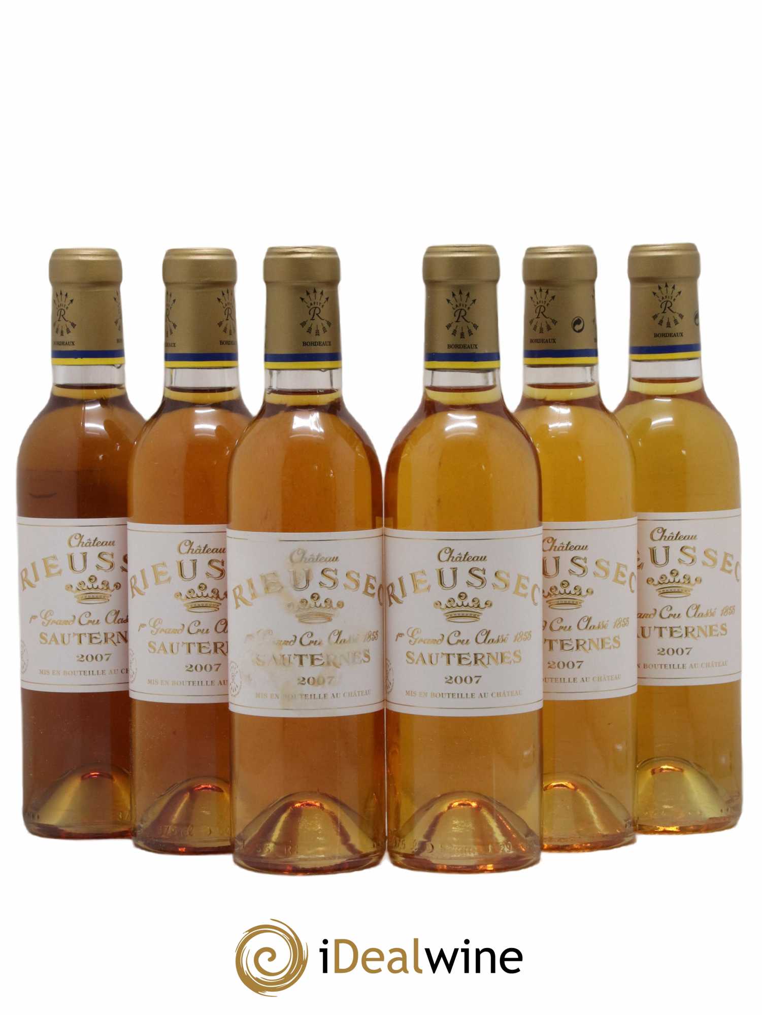 Château Rieussec 1er Grand Cru Classé 2007 - Posten von 6 Demi-Flaschen - 0
