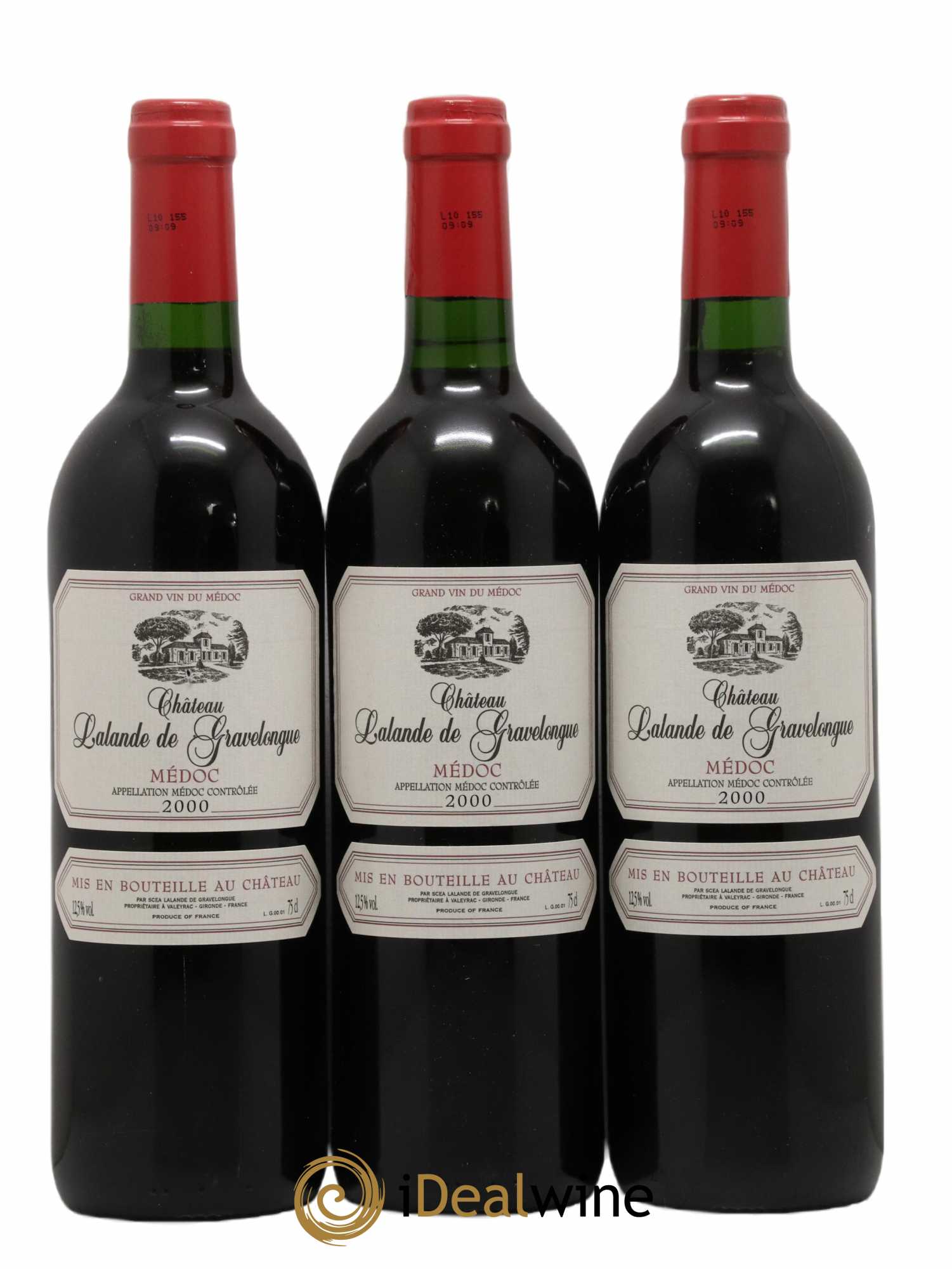 Médoc Château Lalande De Gravelongue Medoc (sans prix de réserve) 2000 - Lot de 6 bouteilles - 2