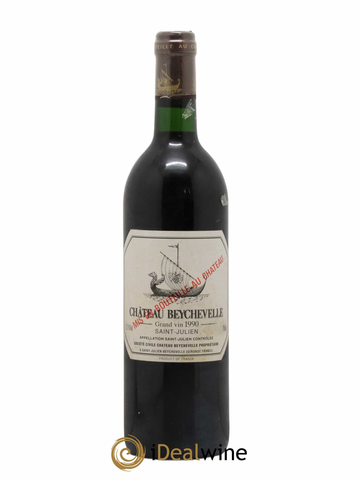 Château Beychevelle 4ème Grand Cru Classé 1990 - Lot de 1 bouteille - 0