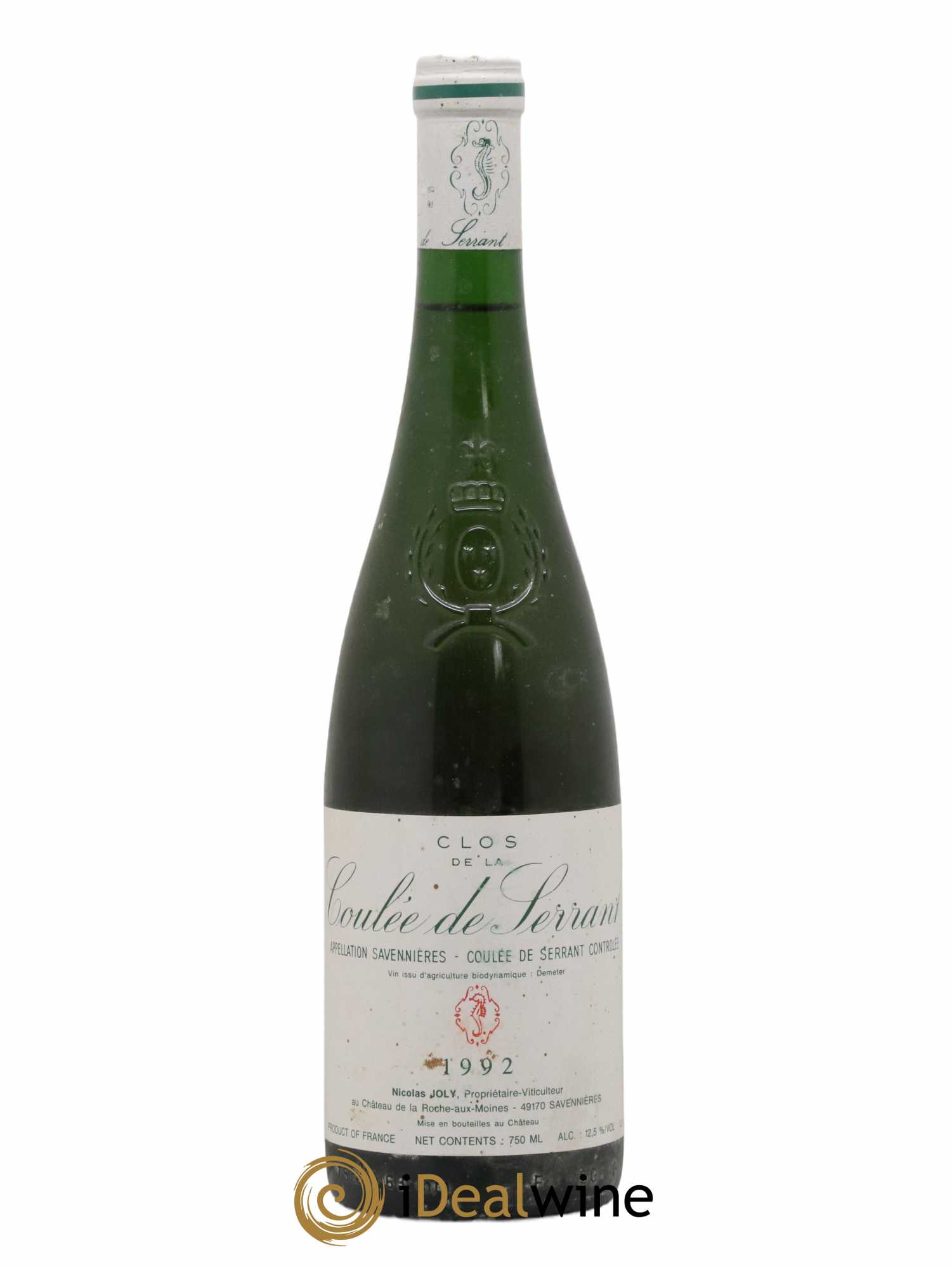 Savennières Clos de la Coulée de Serrant Vignobles de la Coulée de Serrant - Nicolas Joly 1992 - Lot de 1 bouteille - 0
