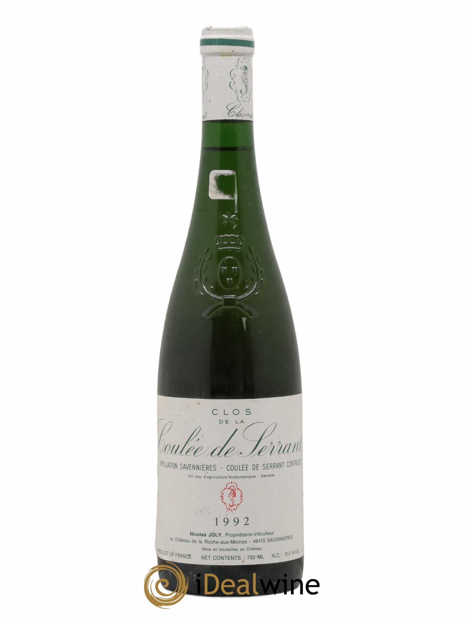 Savennières Clos de la Coulée de Serrant Vignobles de la Coulée de Serrant - Nicolas Joly 1992 - Lot de 1 bouteille - 0