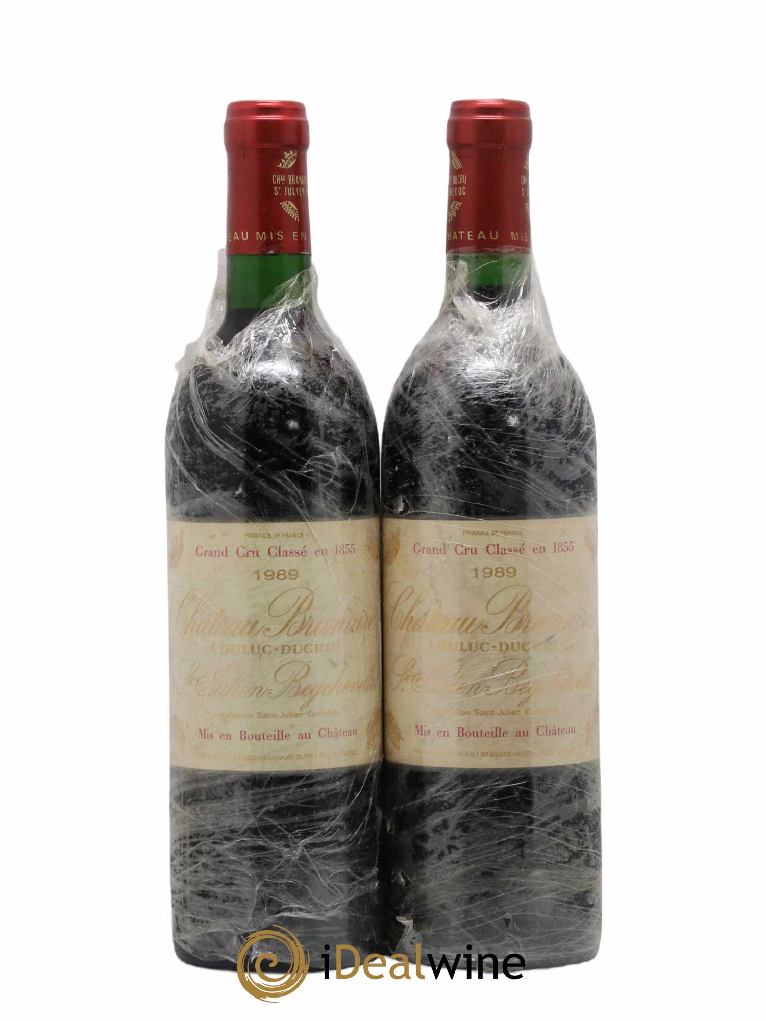 Château Branaire Ducru 4ème Grand Cru Classé 1989 - Lot de 2 bouteilles - 0