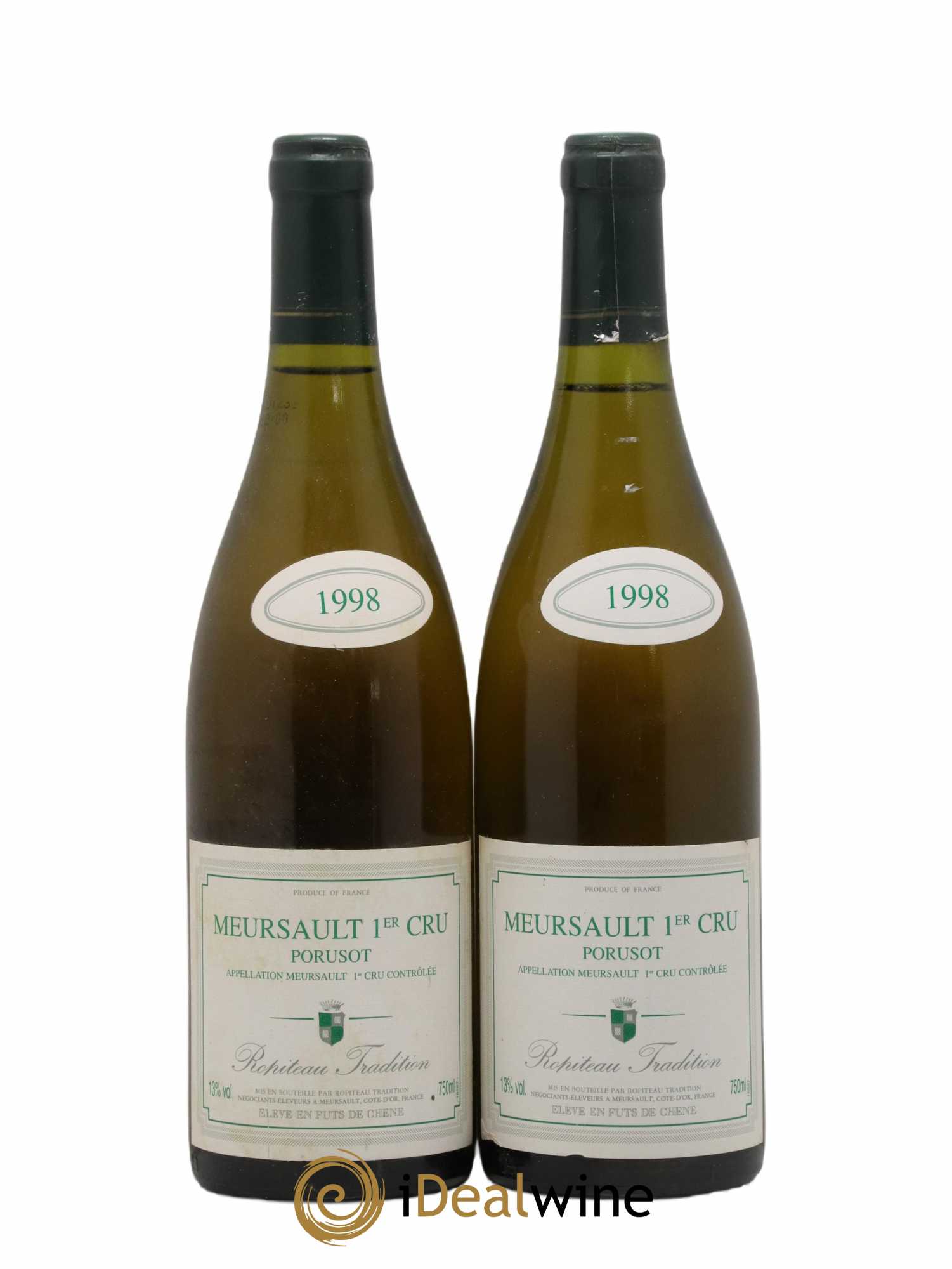 Meursault 1er Cru Poruzot Ropiteau Tradition 1998 - Lot de 2 bouteilles - 0