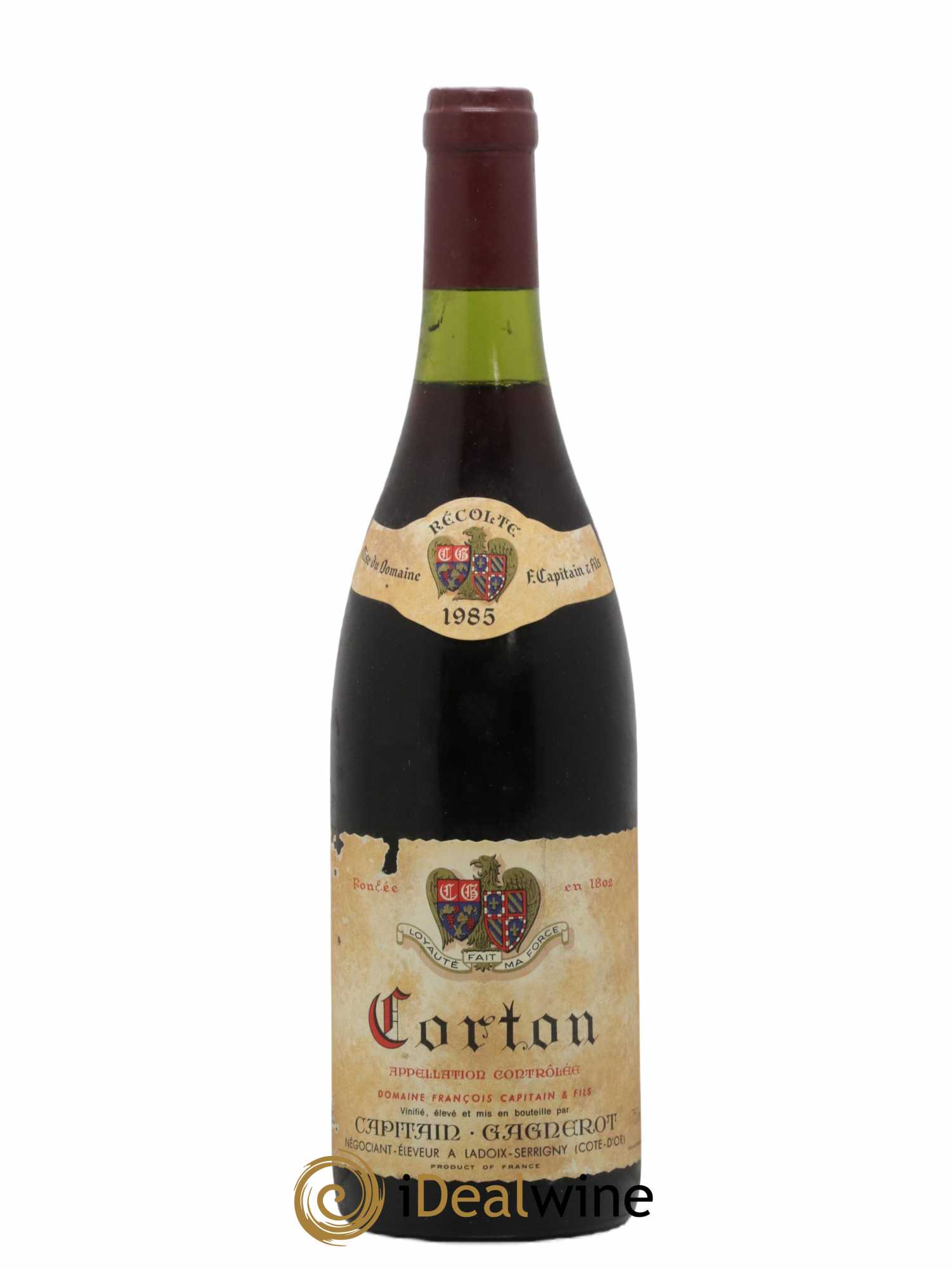 Corton Grand Cru Capitain Gagnerot 1985 - Lot de 1 bouteille - 0