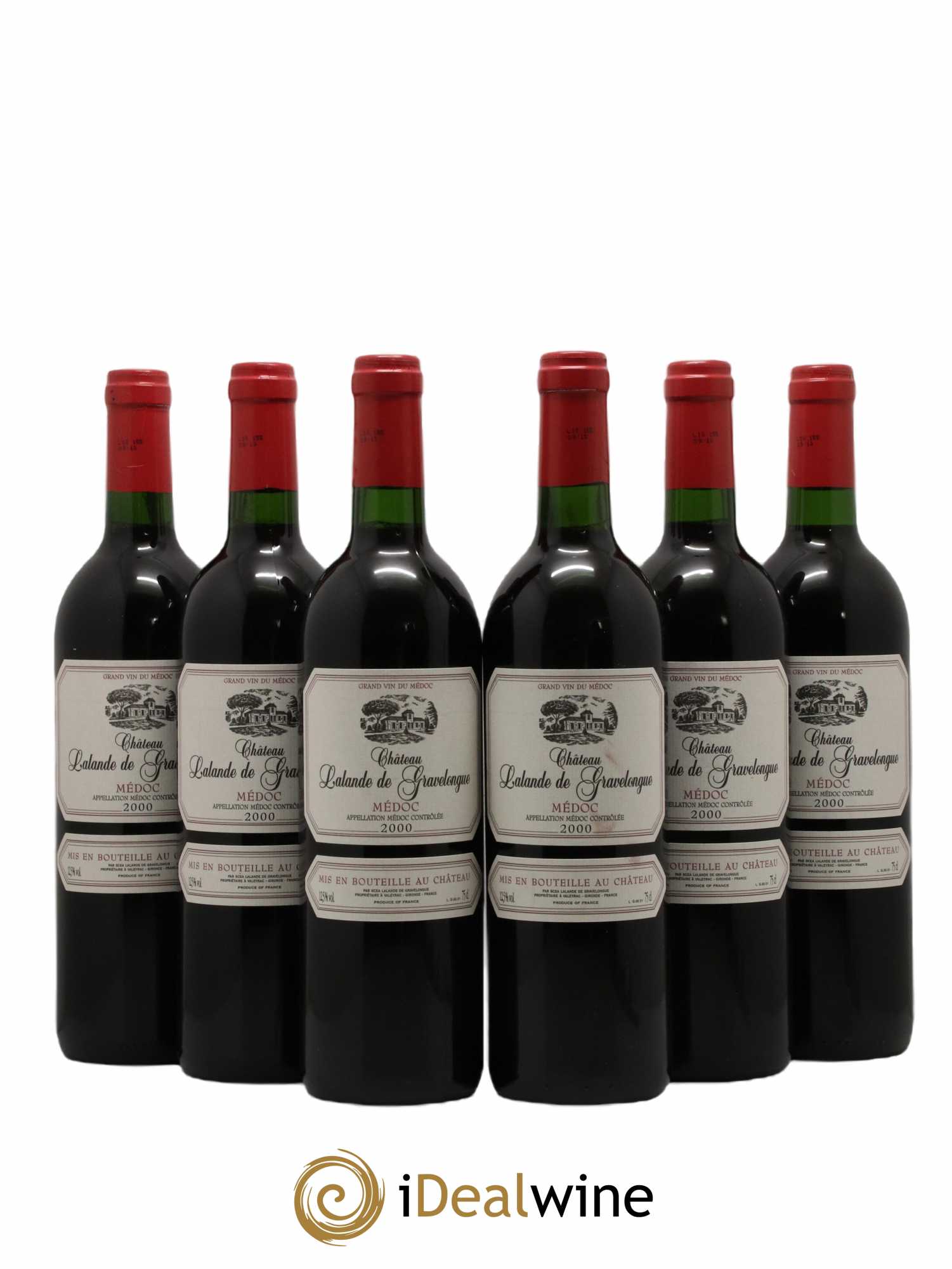 Médoc Château Lalande De Gravelongue (sans prix de réserve) 2000 - Lot de 6 bouteilles - 0