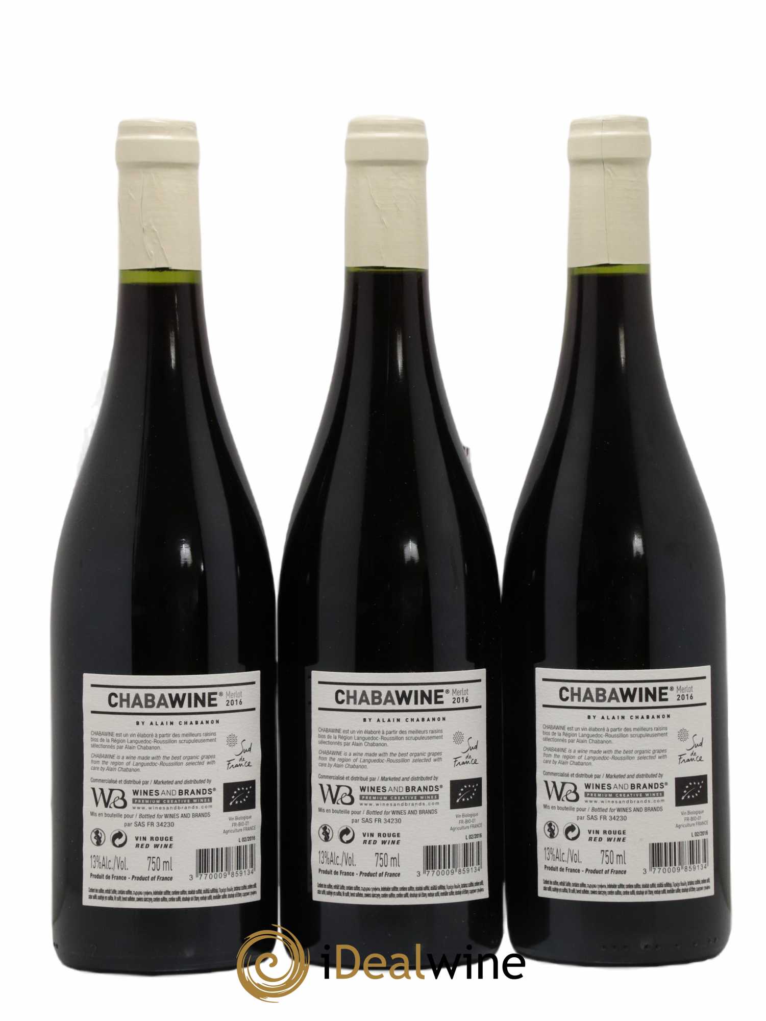 Vin de France Chabawines Alain Chabanon (sans prix de réserve) 2016 - Lot de 6 bouteilles - 2