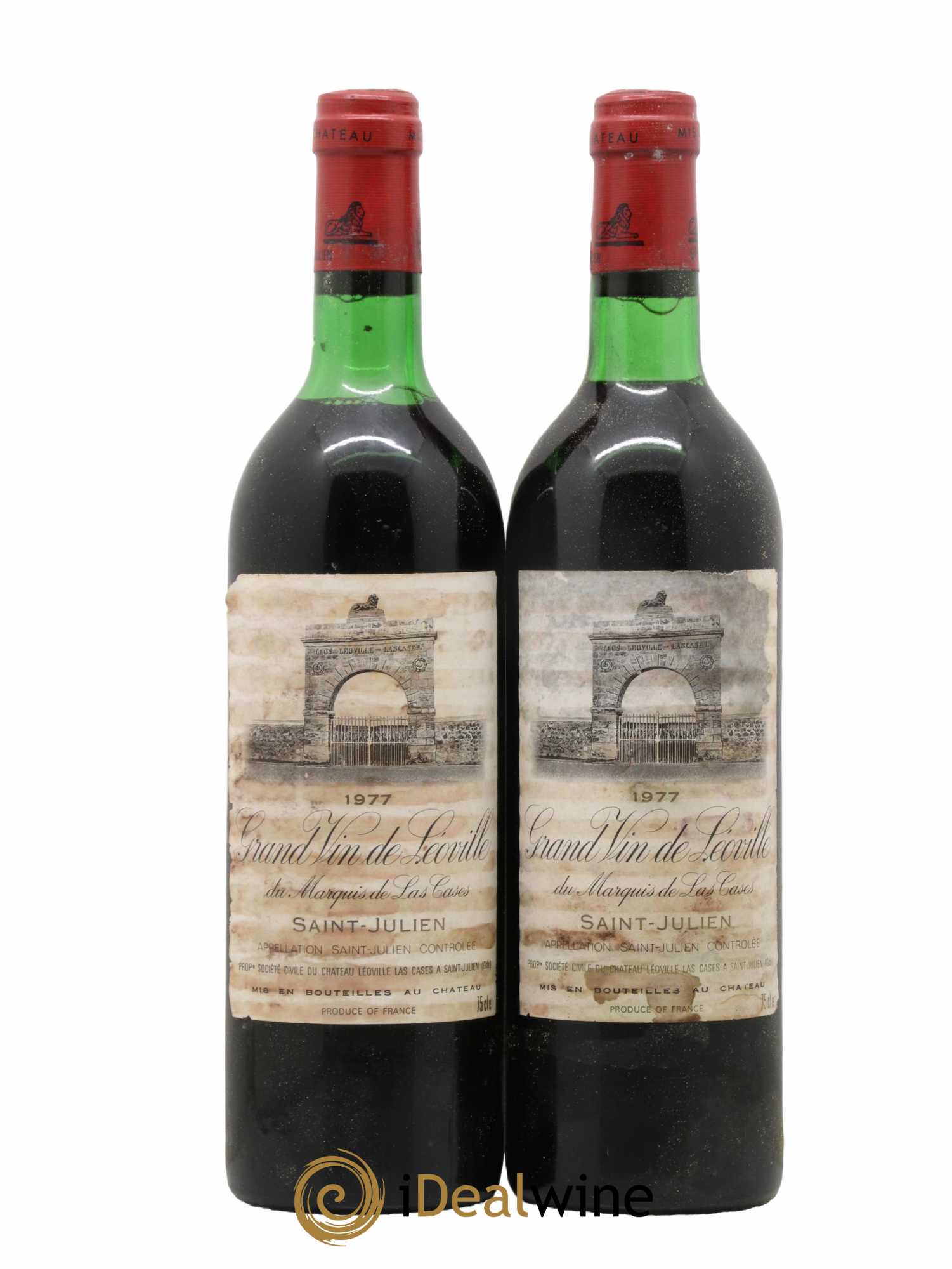 Château Léoville Las Cases 2ème Grand Cru Classé 1977 - Lot de 2 bouteilles - 0