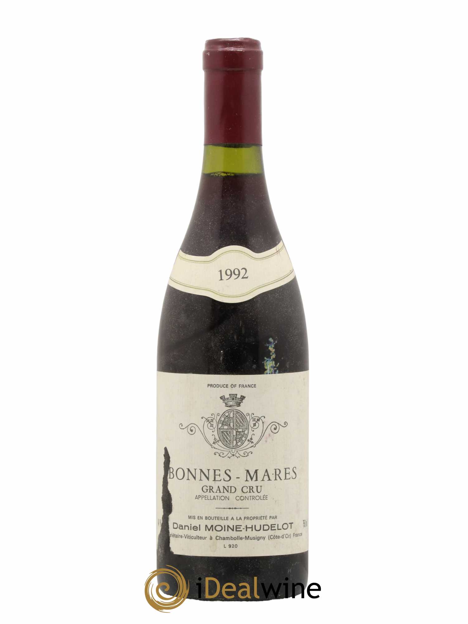 Bonnes-Mares Grand Cru Moine-Hudelot (Domaine) 1992 - Lot de 1 bouteille - 0
