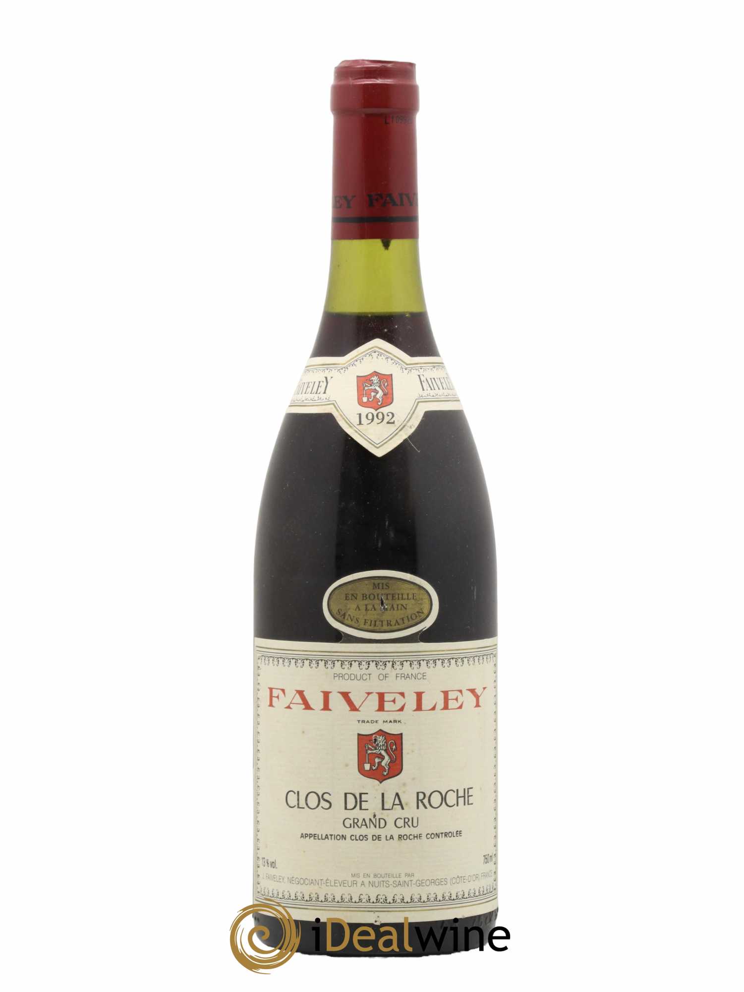 Clos de la Roche Grand Cru Faiveley 1992 - Lot de 1 bouteille - 0